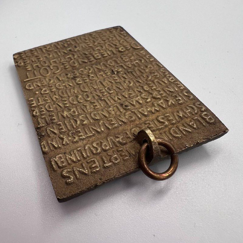 Vintage 1970 Vintage German Bronze Plaque Sister Blandine Icon Size ONE SIZE - 6 Thumbnail