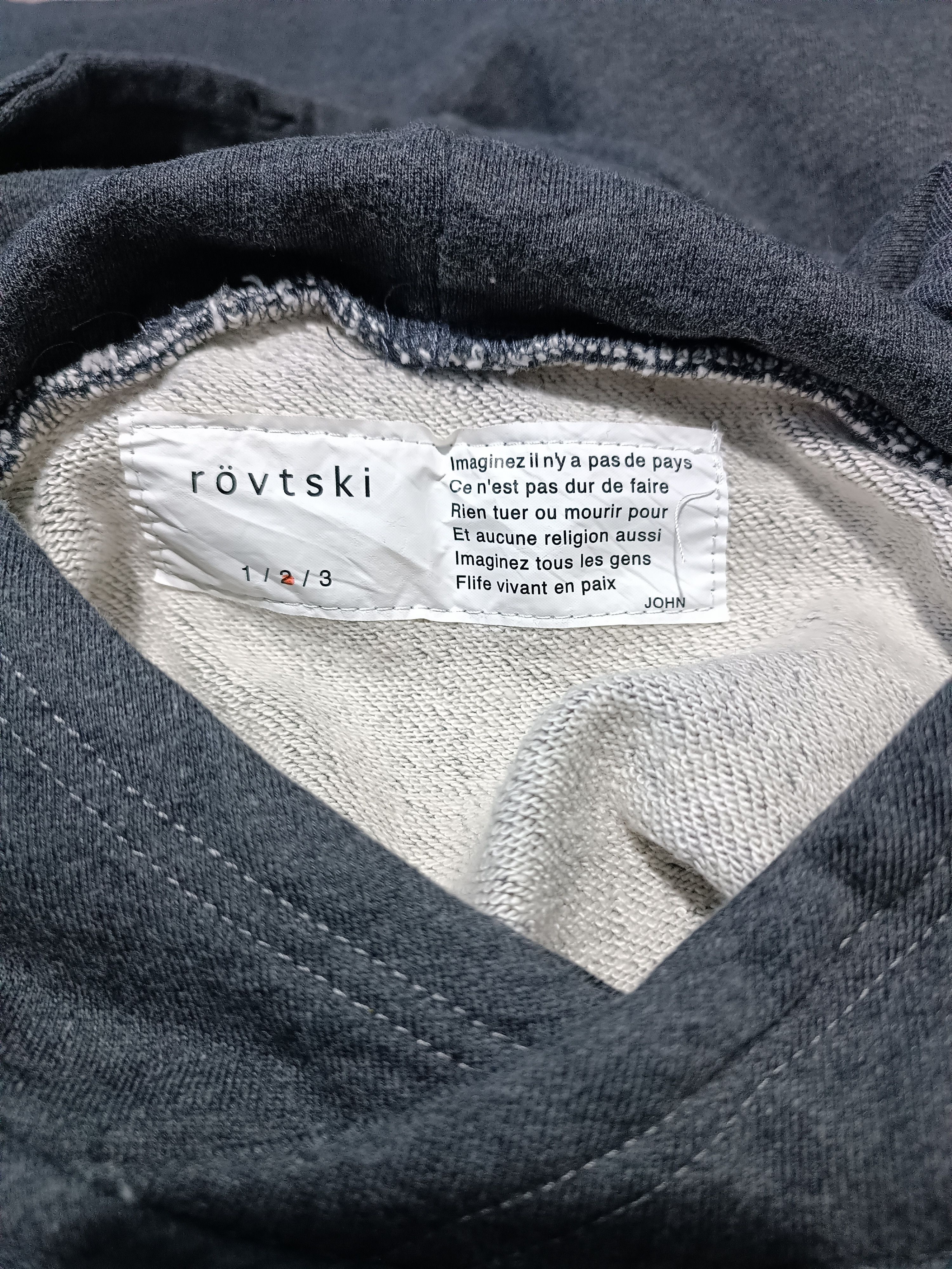 Japanese Brand Rovtski Asymmetrical Hoodie Sweater Size US M / EU 48-50 / 2 - 8 Thumbnail