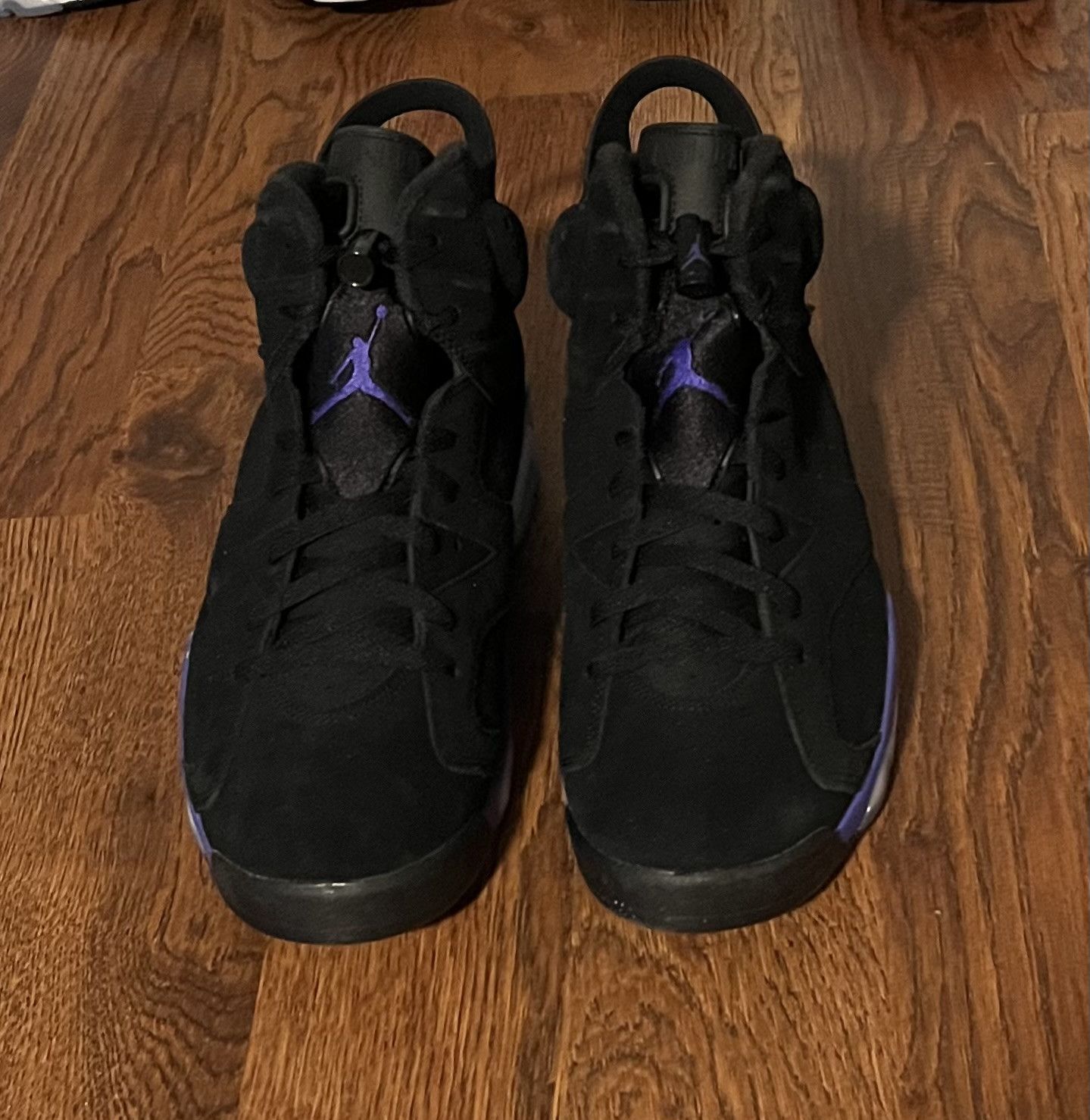 Jordan Brand Air Jordan 6 Retro Black Purple Aqua Size US 11.5 / EU 44-45 - 2 Thumbnail