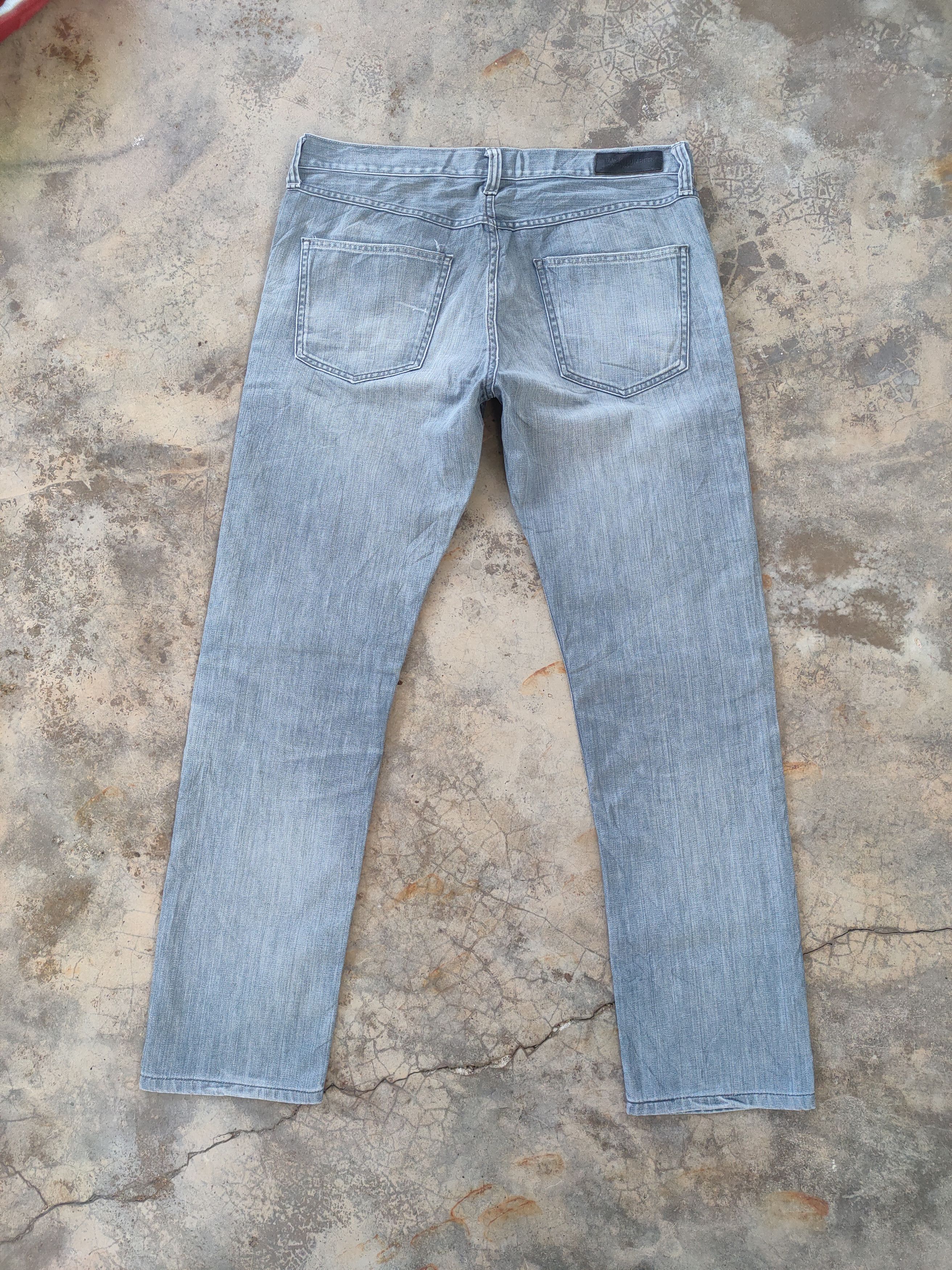 Black Label × Jean VINTAGE BACK NUMBER FADED RIPPED JEANS DENIM PANTS Size US 35 - 10 Thumbnail