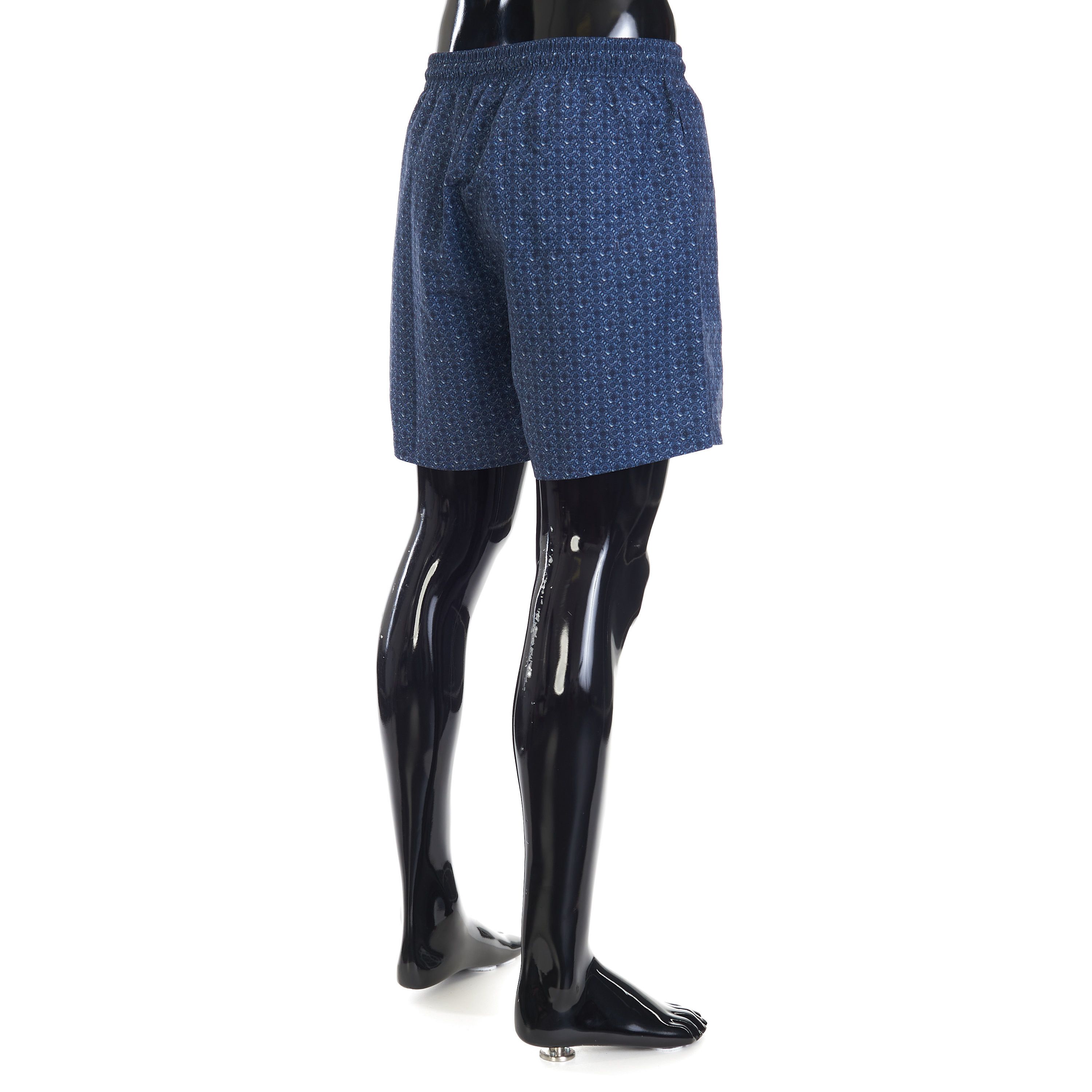 Brunello Cucinelli Microfiber Swim Shorts - Geometric Print, Dark Blue Size US 30 / EU 46 - 6 Thumbnail