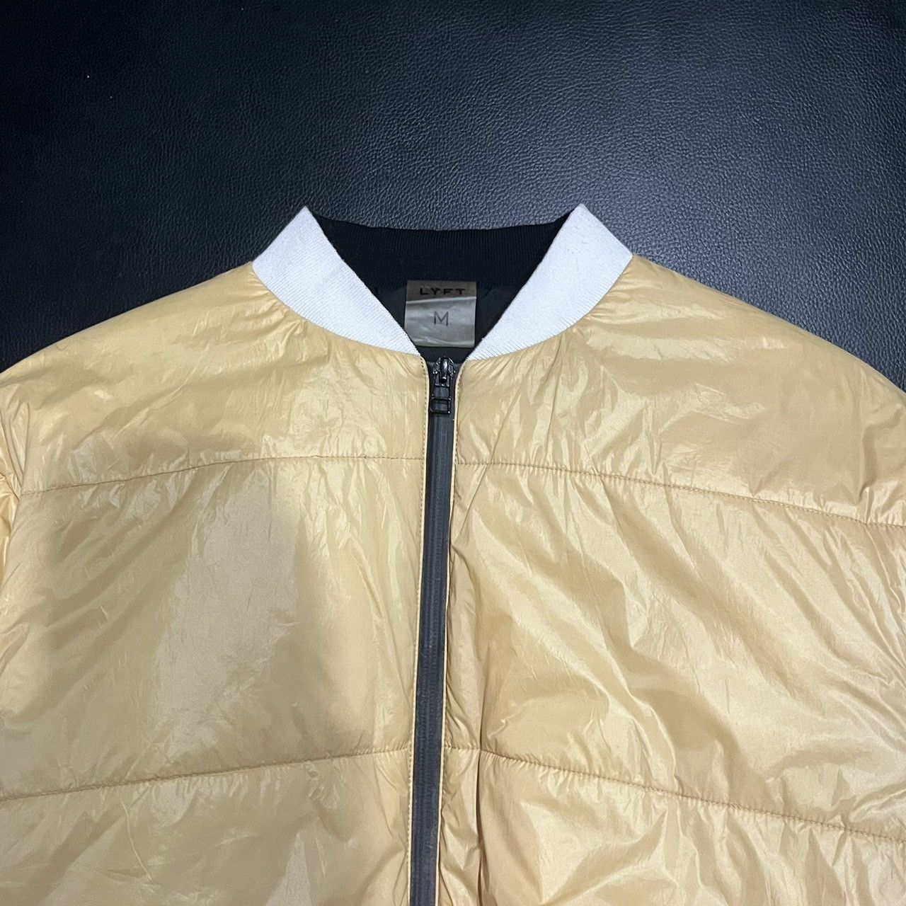 Japanese Brand LYFT Light Weight Warm Nylon Jacket Beige Size US M / EU 48-50 / 2 - 6 Thumbnail