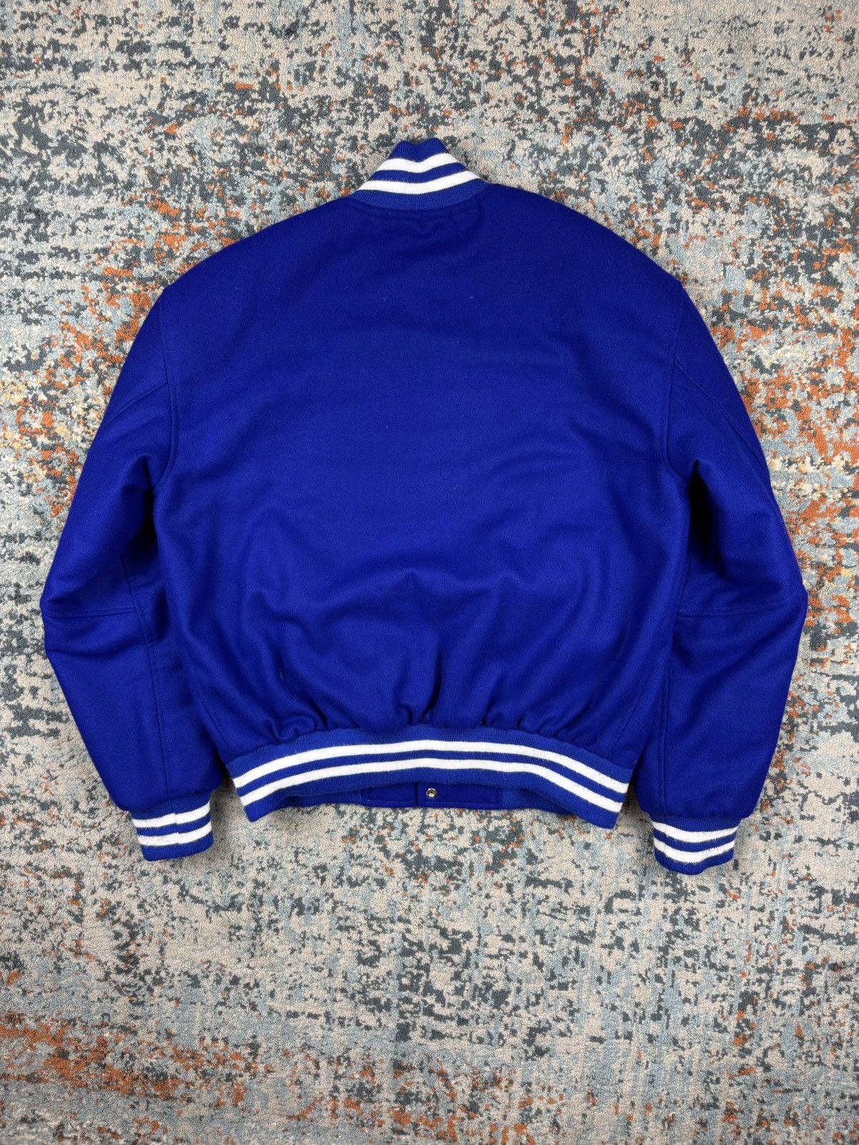 Vintage Vintage 90s Ultramarine wool Varsity Jacket Size US M / EU 48-50 / 2 - 2 Thumbnail