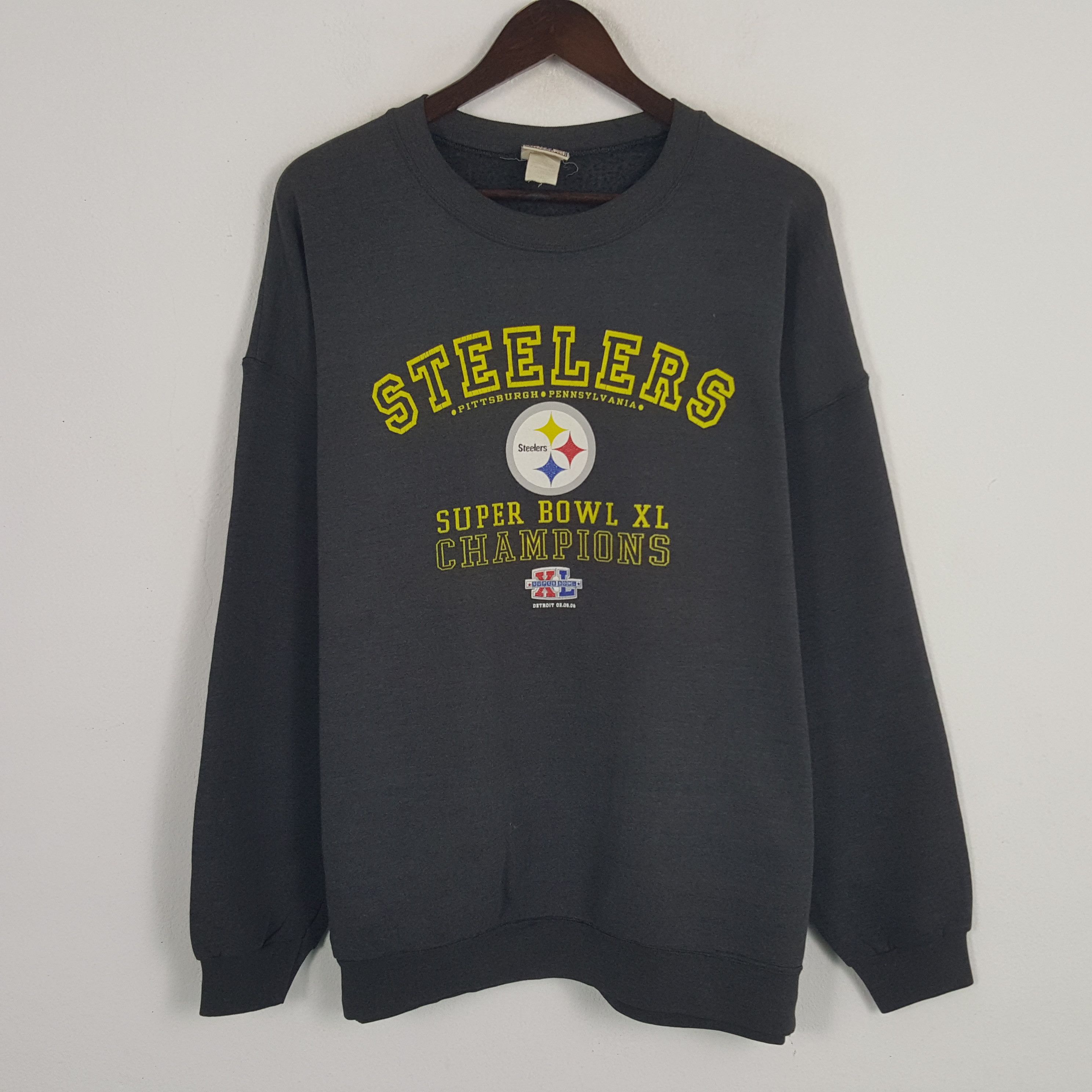 Lee × Vintage Vintage Lee x Steelers Super Bowl XL Champions Sweatshirt Size US XXL / EU 58 / 5 - 1 Thumbnail