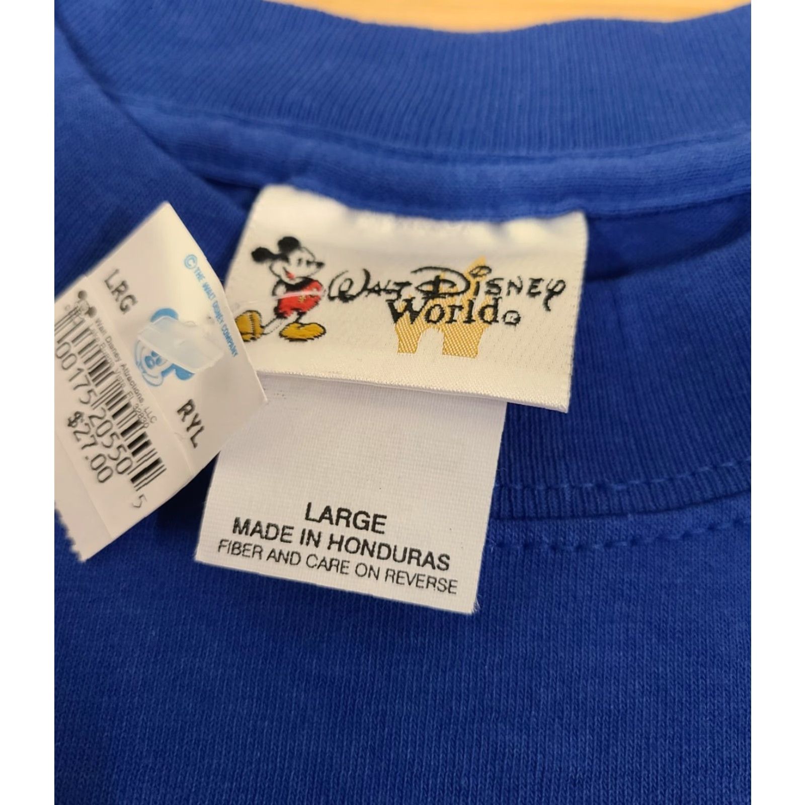 Disney Walt Disney World Tshirt Men’s Large Blue Mickey Mouse Graphic Y2K Vintage Size US L / EU 52-54 / 3 - 3 Thumbnail