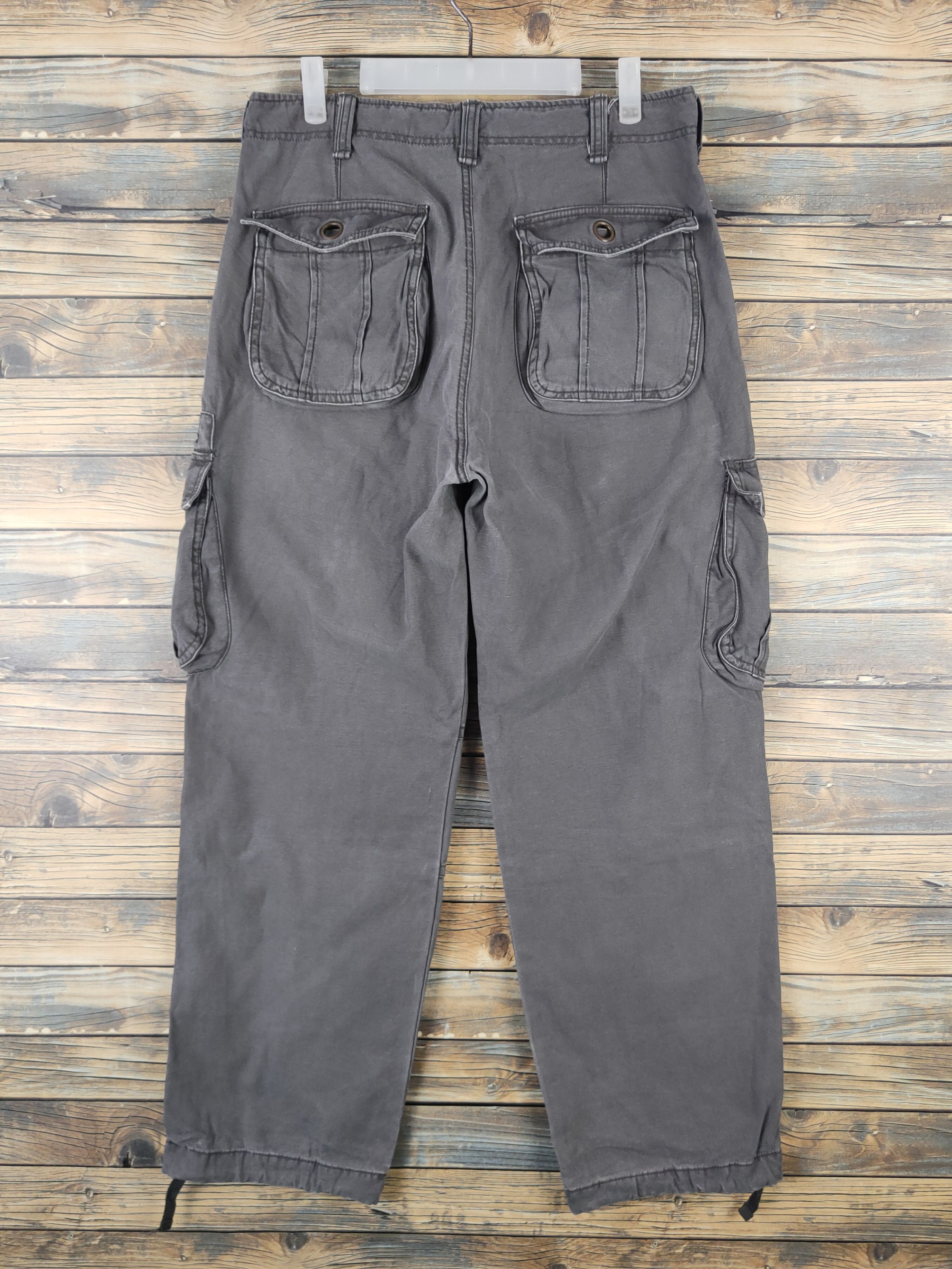 Japanese Brand DLL Vache Dark Gray Multipocket Cargo Pants #2433 Size US 32 / EU 48 - 7 Thumbnail