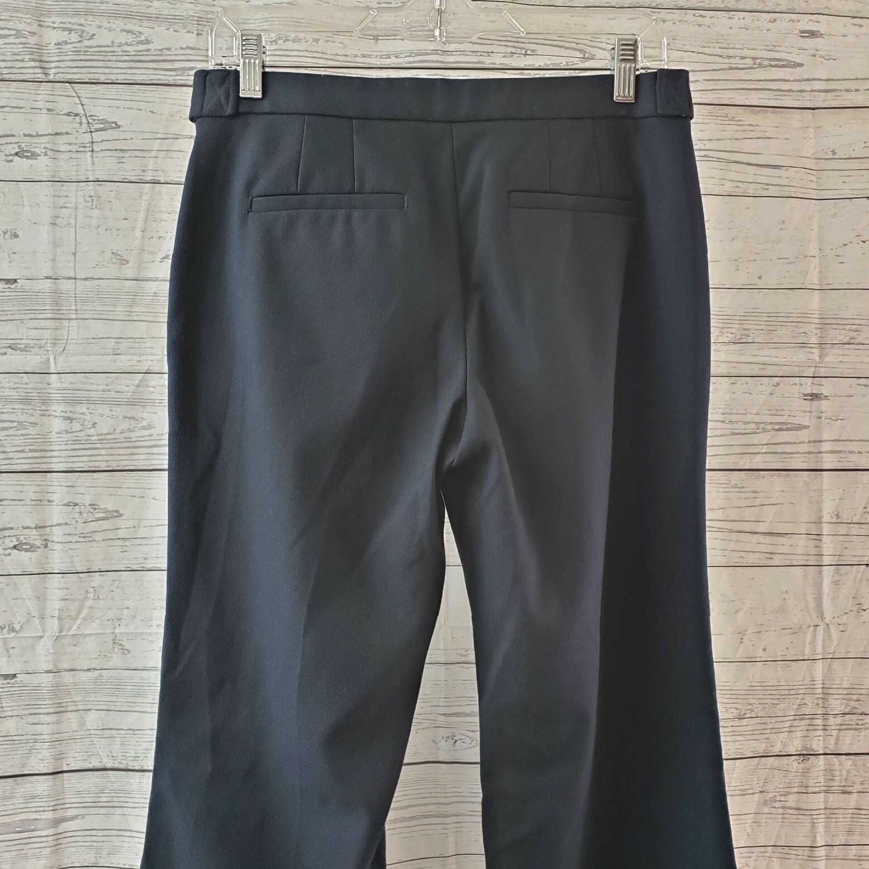 Loft LOFT Ann Taylor Kate Trouser Pants Womens Sz 2 Blue Solid Side Zip Mid Rise Size 26" / US 2 / IT 38 - 3 Thumbnail