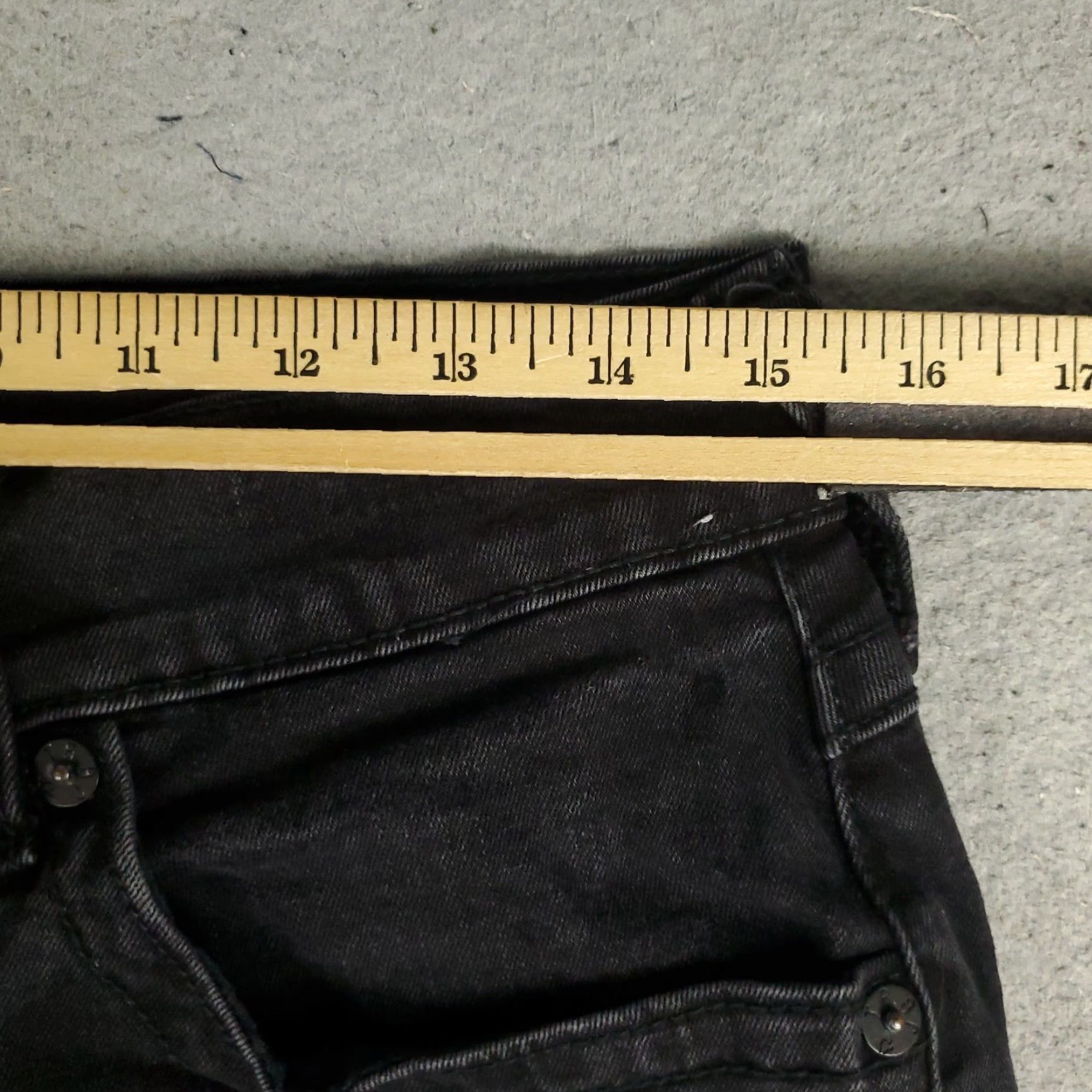 True Religion VINTAGE True Religion Jeans Mens 33x31 Straight Fit Mid Rise Black Denim Logo 2000s Classic Size US 33 - 3 Thumbnail