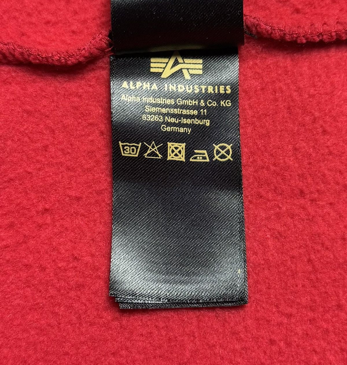 Alpha Industries Alpha Industries Big Logo Cotton Hoodie Red size L Size US L / EU 52-54 / 3 - 16 Thumbnail