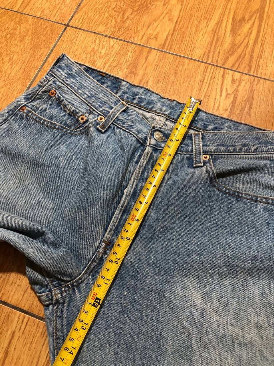 Levi's Vintage 60's Levis 501 Jeans Patchwork Flare Blue Jeans Size 30" / US 8 / IT 44 - 6 Thumbnail