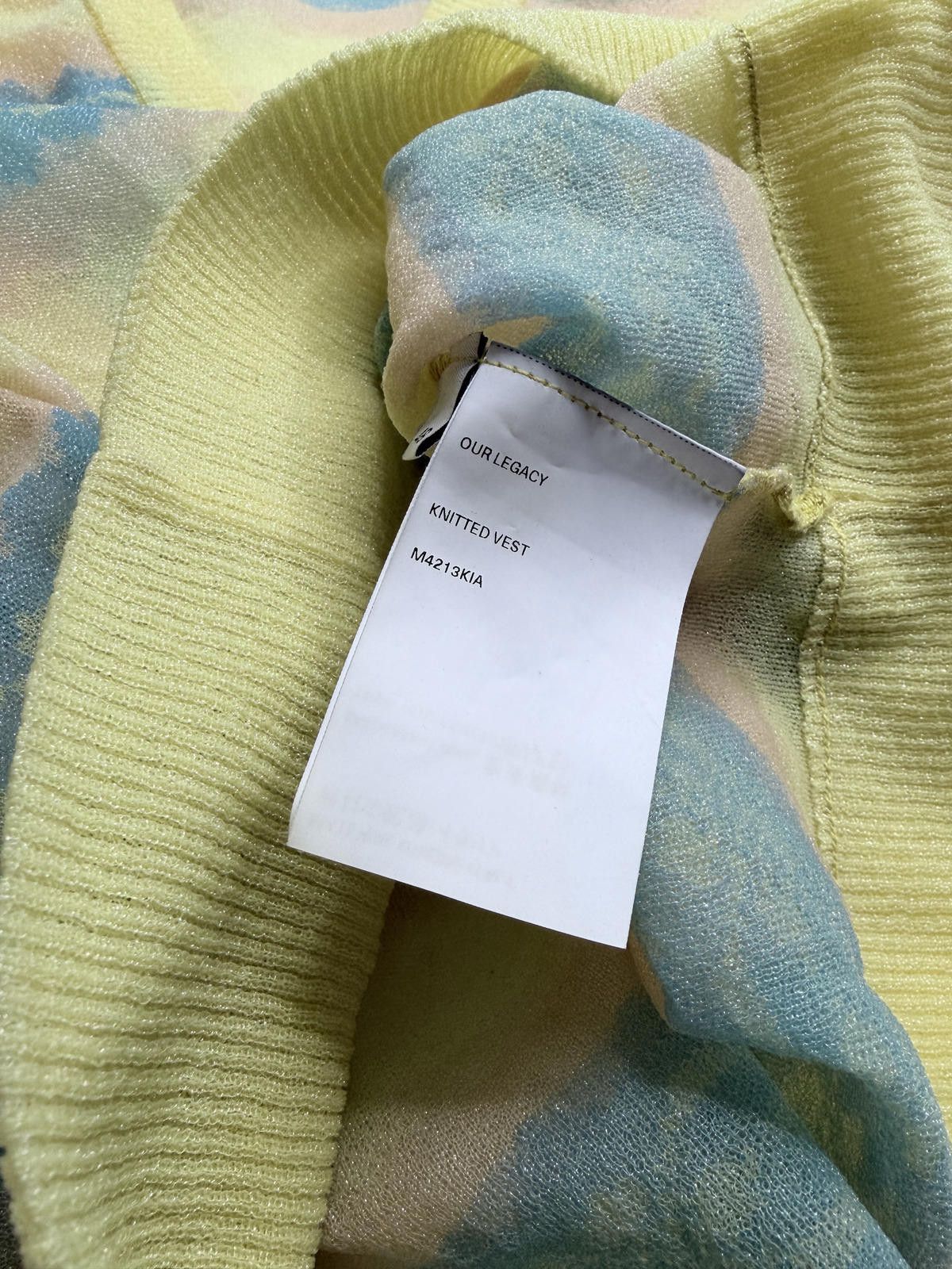 Our Legacy Our Legacy Knitted Vest Astral Yellow Argyle - Medium Size US M / EU 48-50 / 2 - 7 Thumbnail