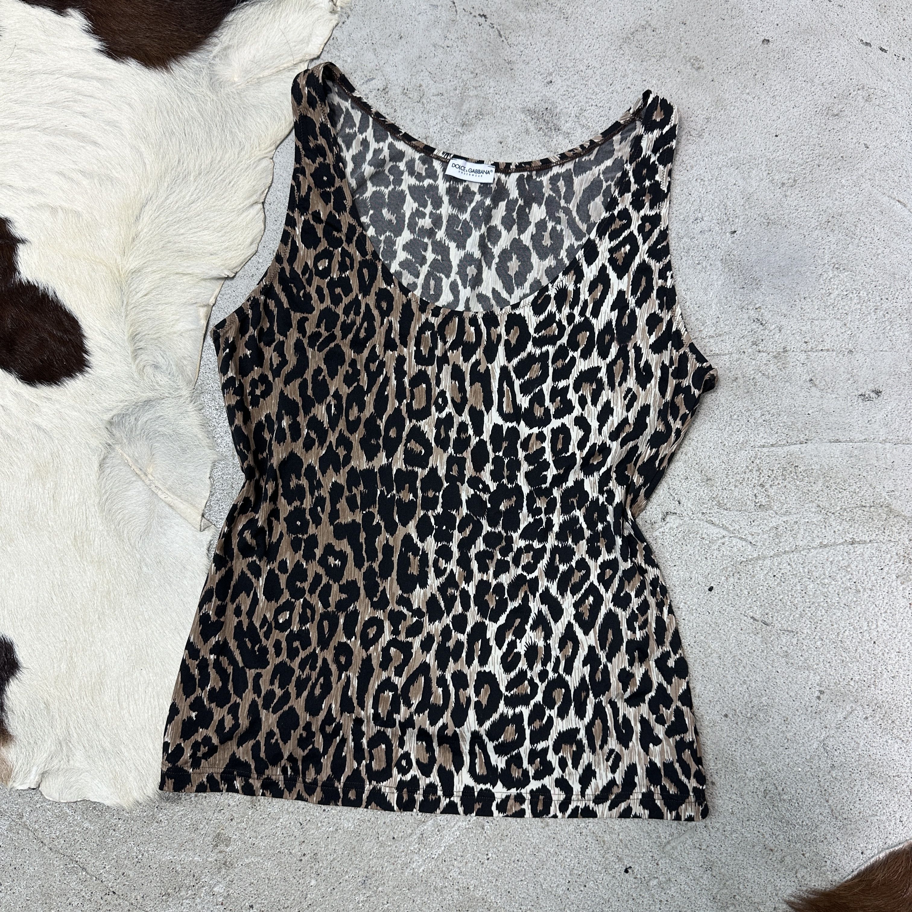 Dolce & Gabbana Vintage Avant Garde Old Money Dolce&Gabbana Cheetah Top Y2K Size S / US 4 / IT 40 - 2 Thumbnail