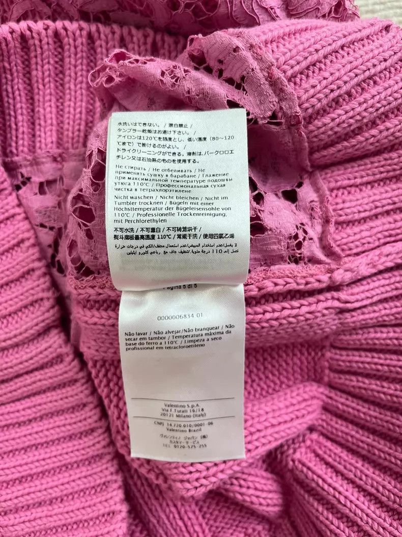 Valentino Valentino Pink knitted patchwork lace set Size S / US 4 / IT 40 - 9 Thumbnail