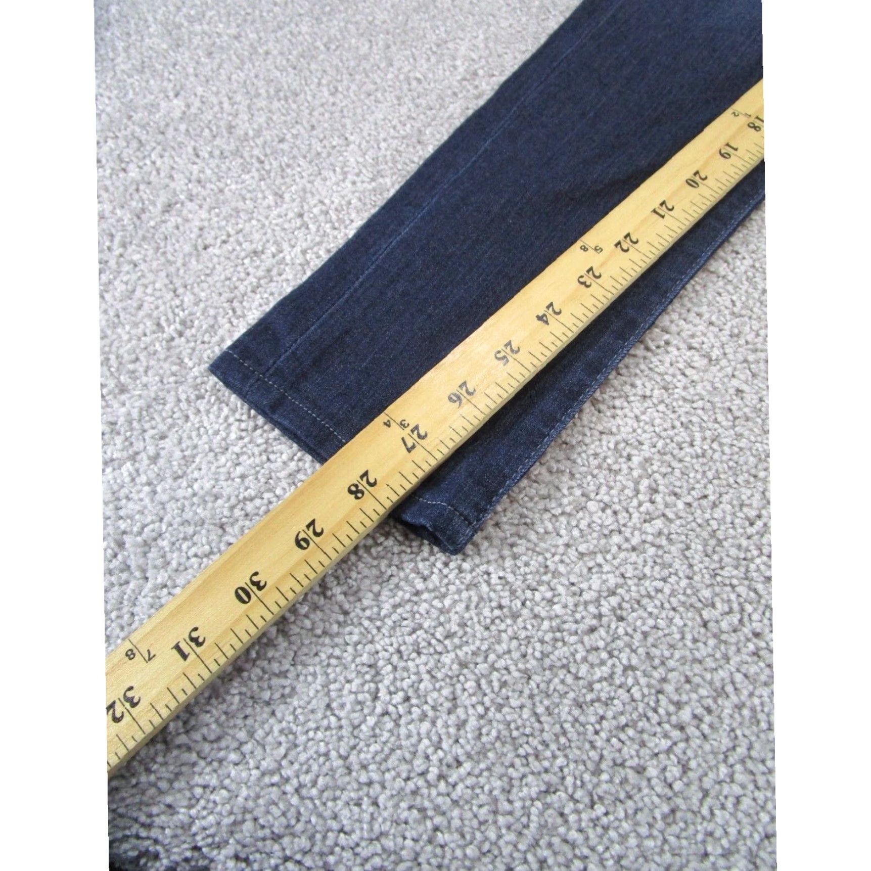 Denime Adriano Goldschmied Womens Jeans 27 Farrah Skinny Extra Large XL Dark Wash Denim Size 27" / US 4 / IT 40 - 4 Thumbnail