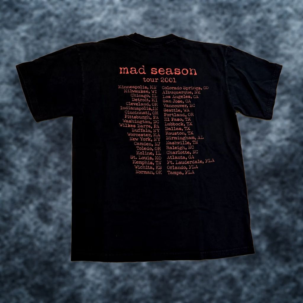 Vintage VINTAGE Winterland Matchbox Twenty Mad Season Tour 2001 T Shirt Mens Large Black Crew Neck Graphic Print Band Concert Mens Size US L / EU 52-54 / 3 - 1 Thumbnail