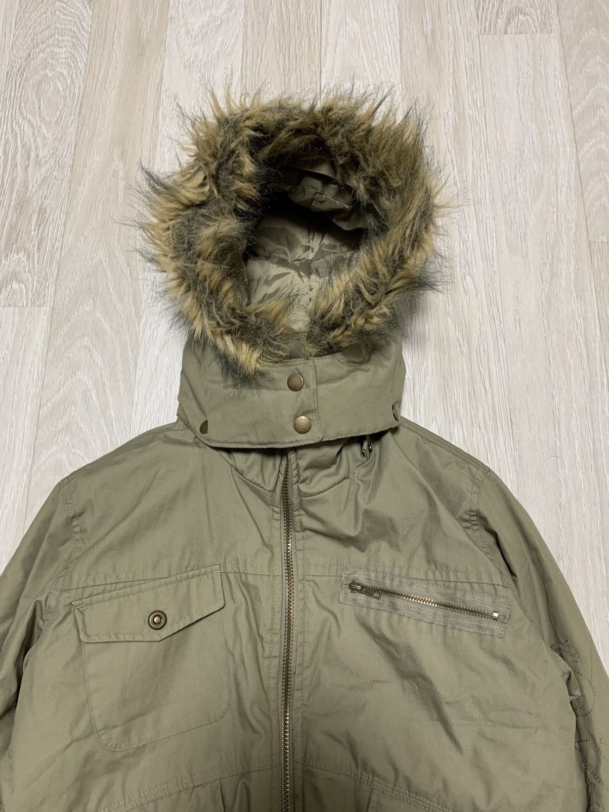 If Six Was Nine × Vintage Faux fur bomber jacket, y2k, vintage, streetwear, archive Size L / US 10 / IT 46 - 4 Thumbnail