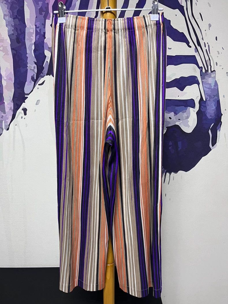 Issey Miyake Issey Miyake size:2 Striped pleated pants Size 42" / US 20 - 2 Thumbnail