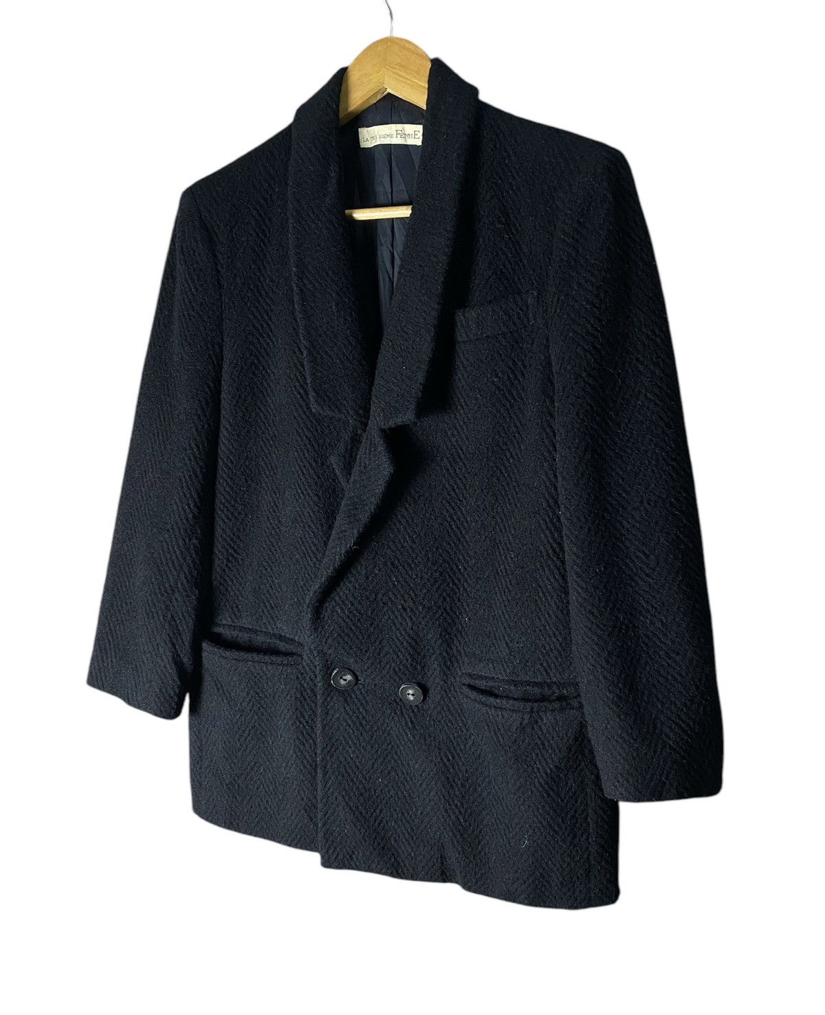 Japanese Brand La Troi Sieme Femme Wool Cashmere Blazer Size 40L - 2 Thumbnail