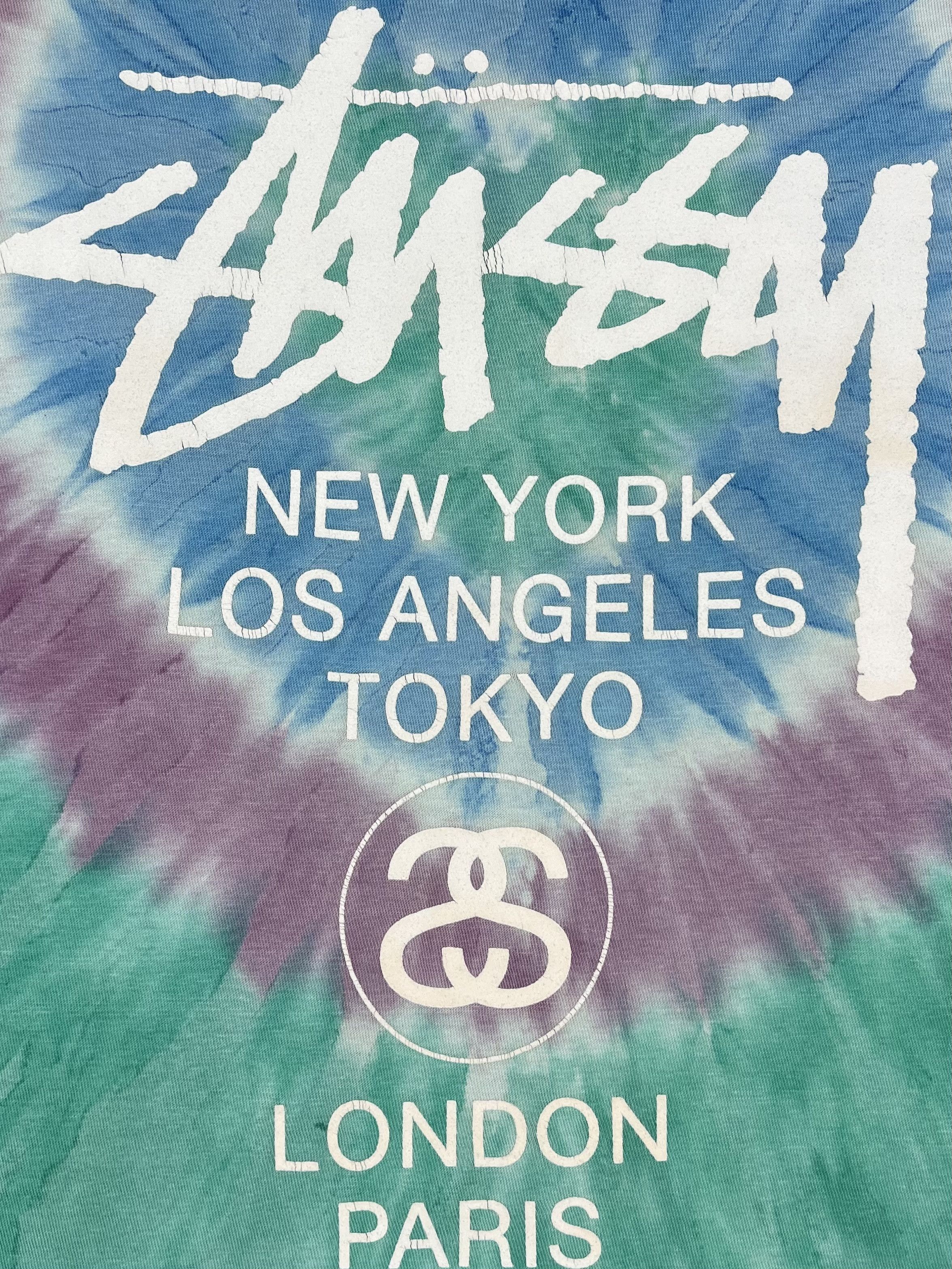 Stussy Vintage Stussy World Tour Big Logo Tie-Dye T Shirt 00’s Size US M / EU 48-50 / 2 - 7 Thumbnail