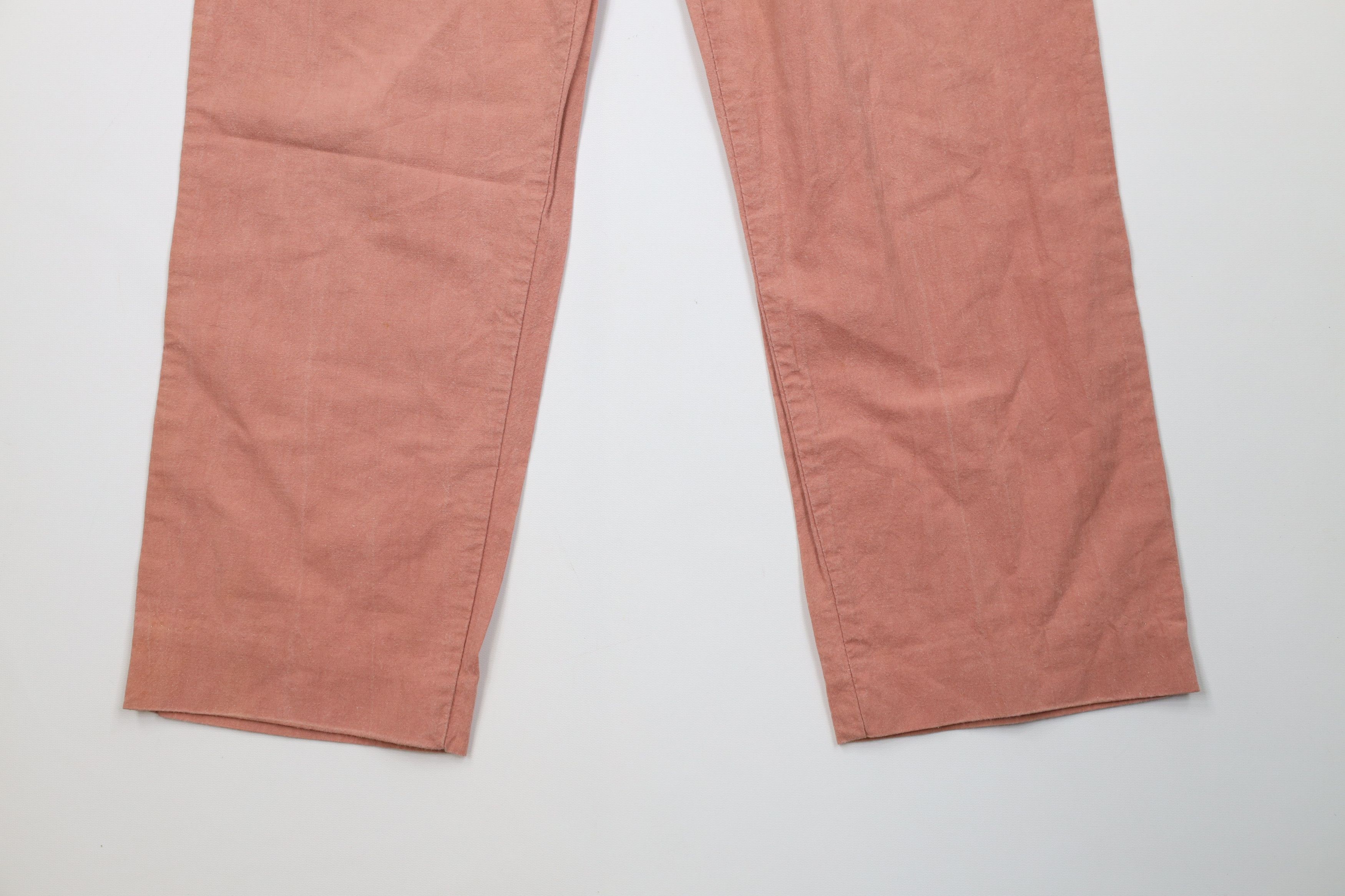 Vintage Vintage 60s 70s Streetwear Dungaree Work Pants Pink USA Size US 32 / EU 48 - 4 Thumbnail
