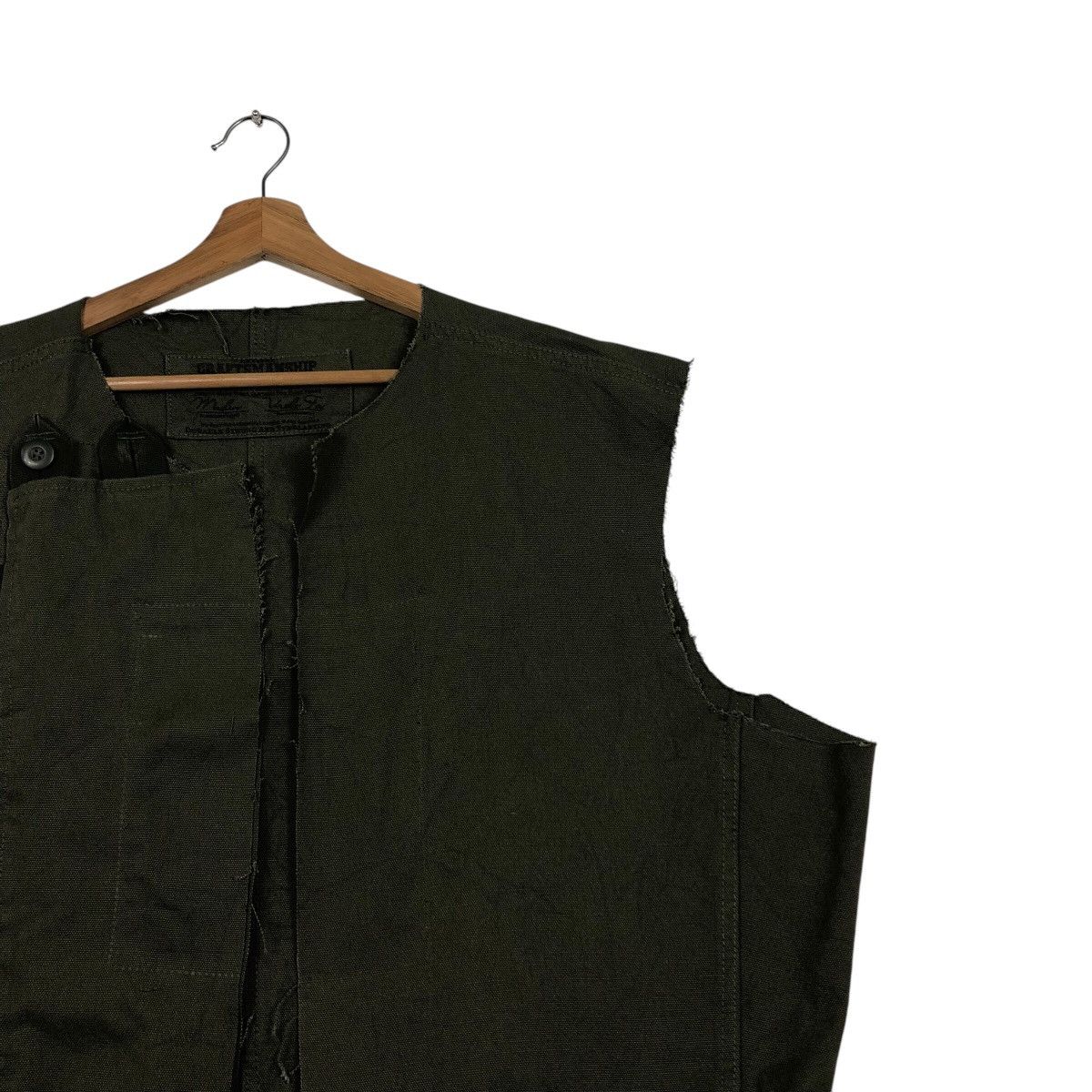 Japanese Brand CRAFTSMANSHIP Biker Tactical Asym Field Vest Olive Utility Size US M / EU 48-50 / 2 - 7 Thumbnail