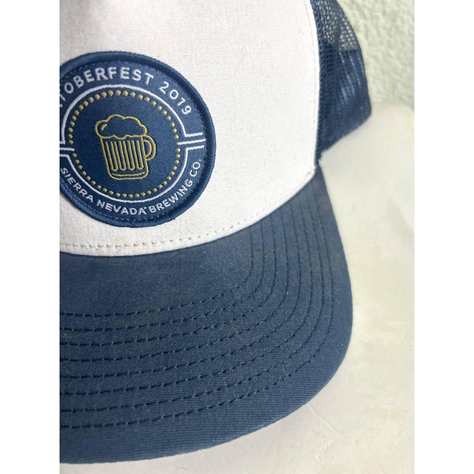 Vintage Sierra Nevada Brewing Oktoberfest Trucker Hat Navy Blue Adjustable SnapBack Men One Size Size ONE SIZE - 3 Thumbnail