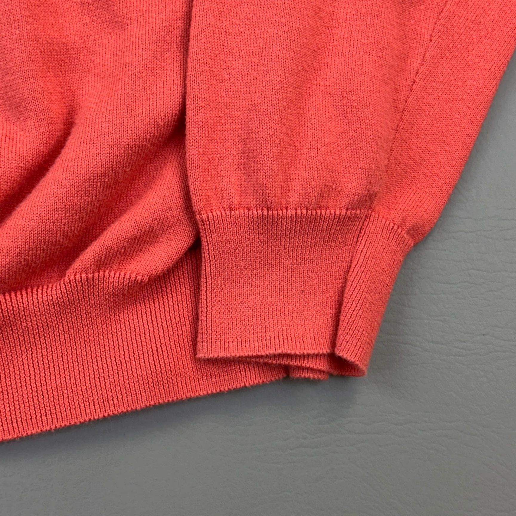Brooks Brothers VINTAGE Brooks Brothers Sweater Mens Large Coral Supima Cotton V Neck Pullover Size US L / EU 52-54 / 3 - 3 Thumbnail