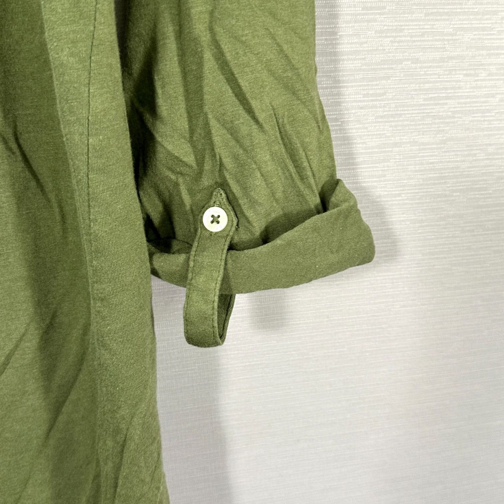 Polo Ralph Lauren Polo Ralph Lauren Polo Jeans Co Top Womens S Green 3/4 Sleeve Henley Vintage Cotton Knit Button Logo Casual Shirt Ladies Size S / US 4 / IT 40 - 3 Thumbnail