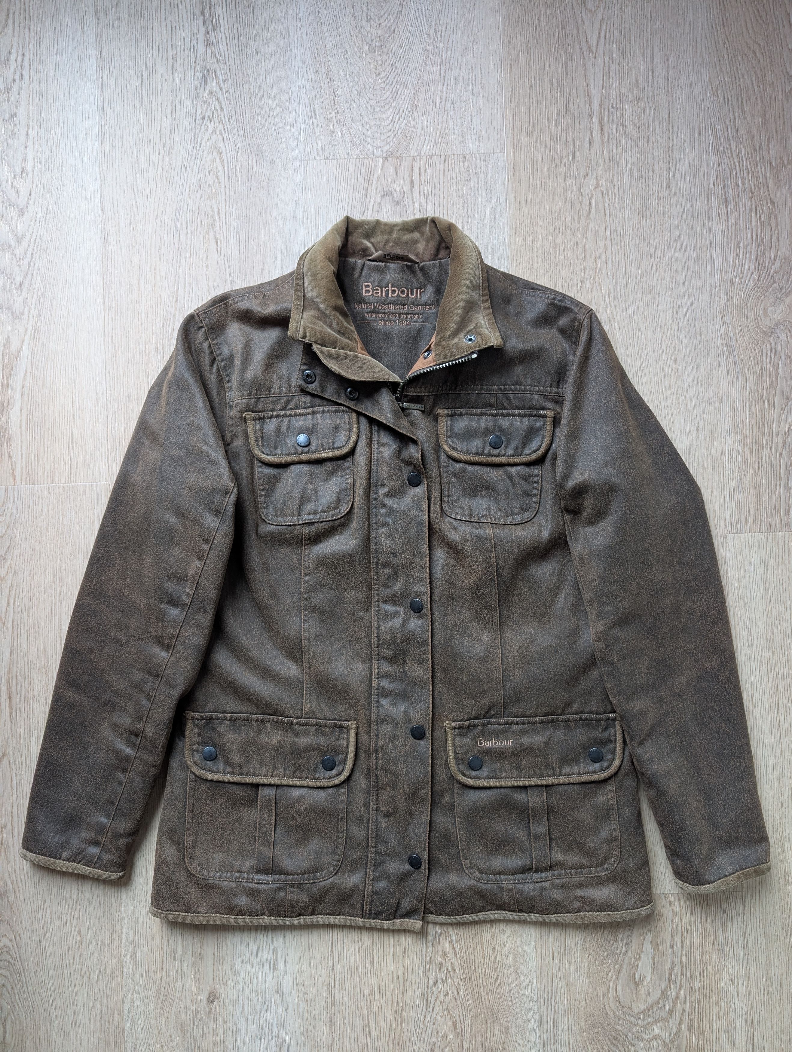 Barbour Barbour L1880 Weather-Worked Utility Waterproof Jacket Size L / US 10 / IT 46 - 3 Thumbnail