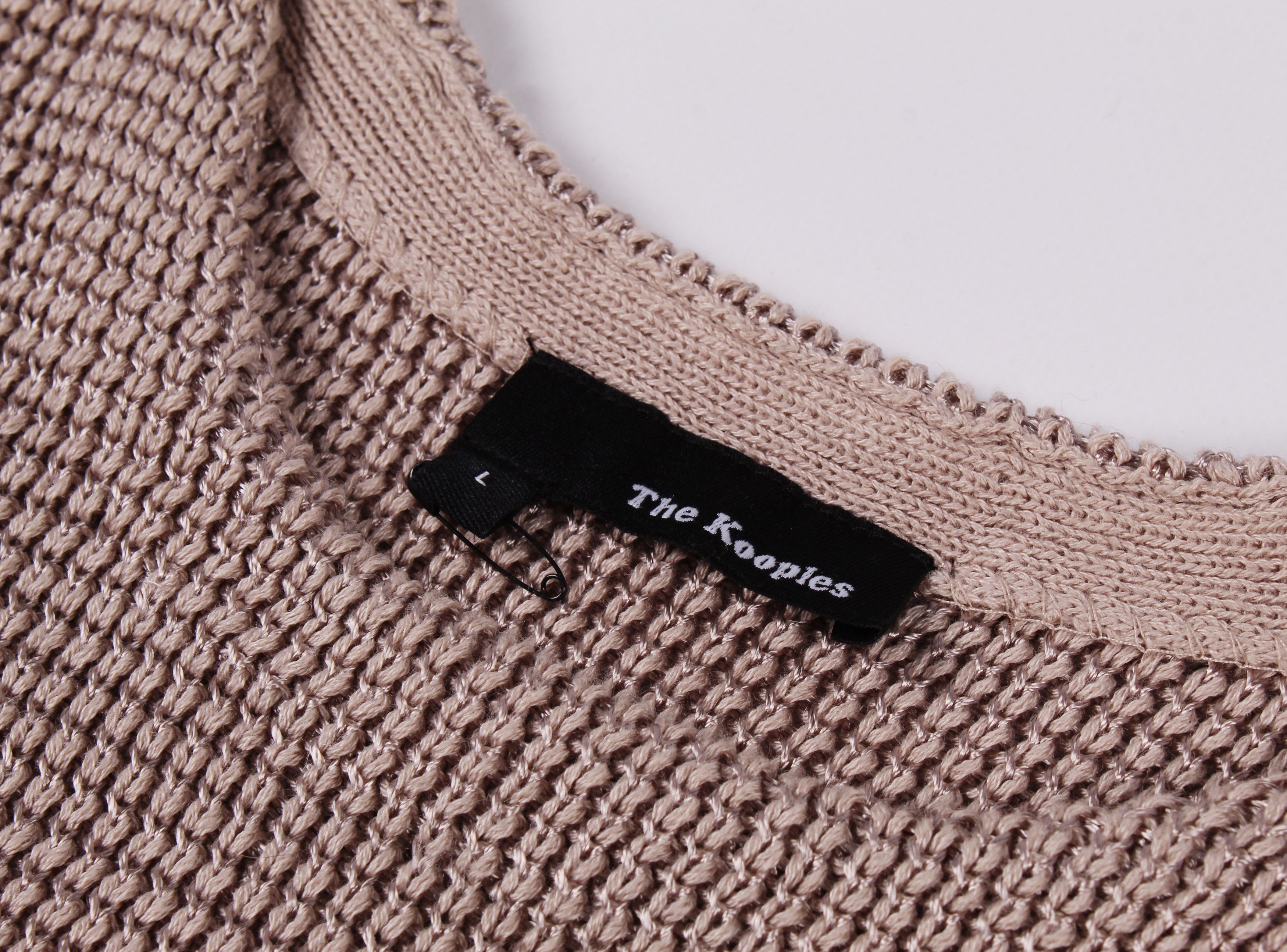 The Kooples The Kooples Knitted Cotton Beige Jumper Size US L / EU 52-54 / 3 - 4 Thumbnail