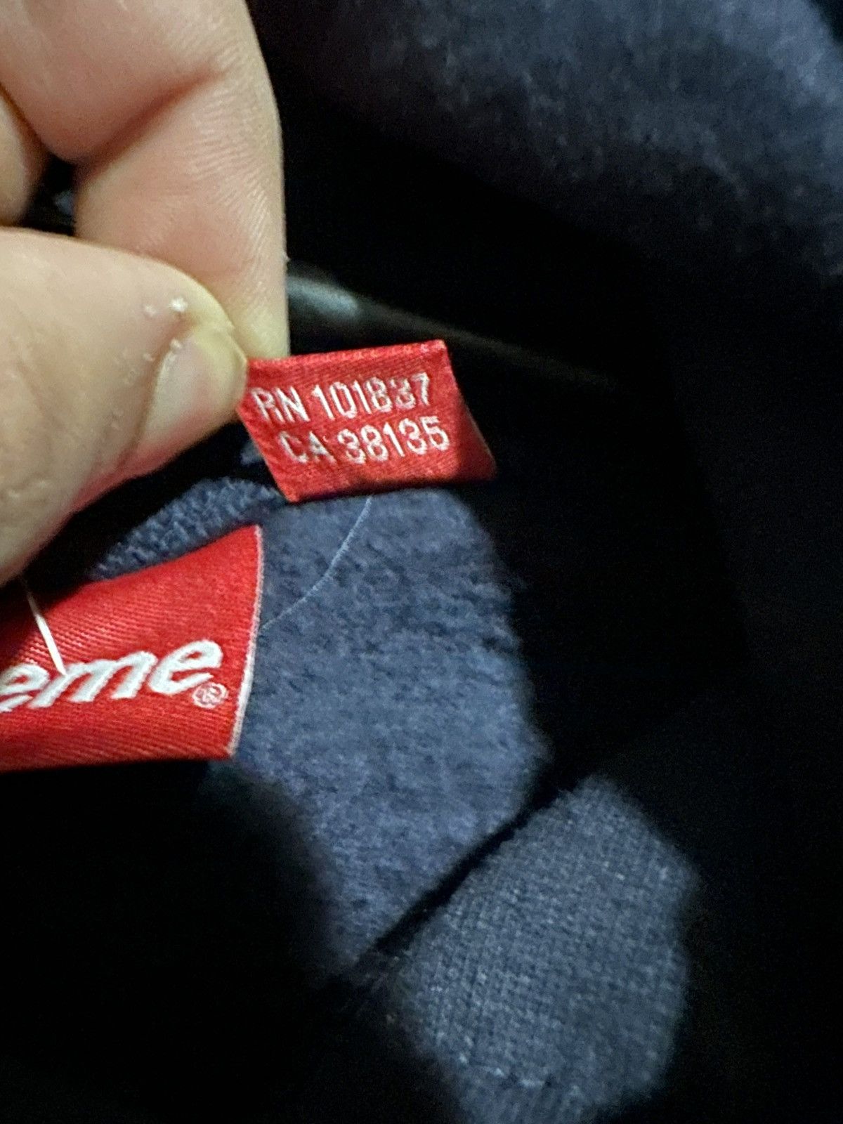 Supreme SUPREME FW20 S LOGO BOX LOGO STICKER HOODIE NAVY LARGE L Size US L / EU 52-54 / 3 - 4 Thumbnail