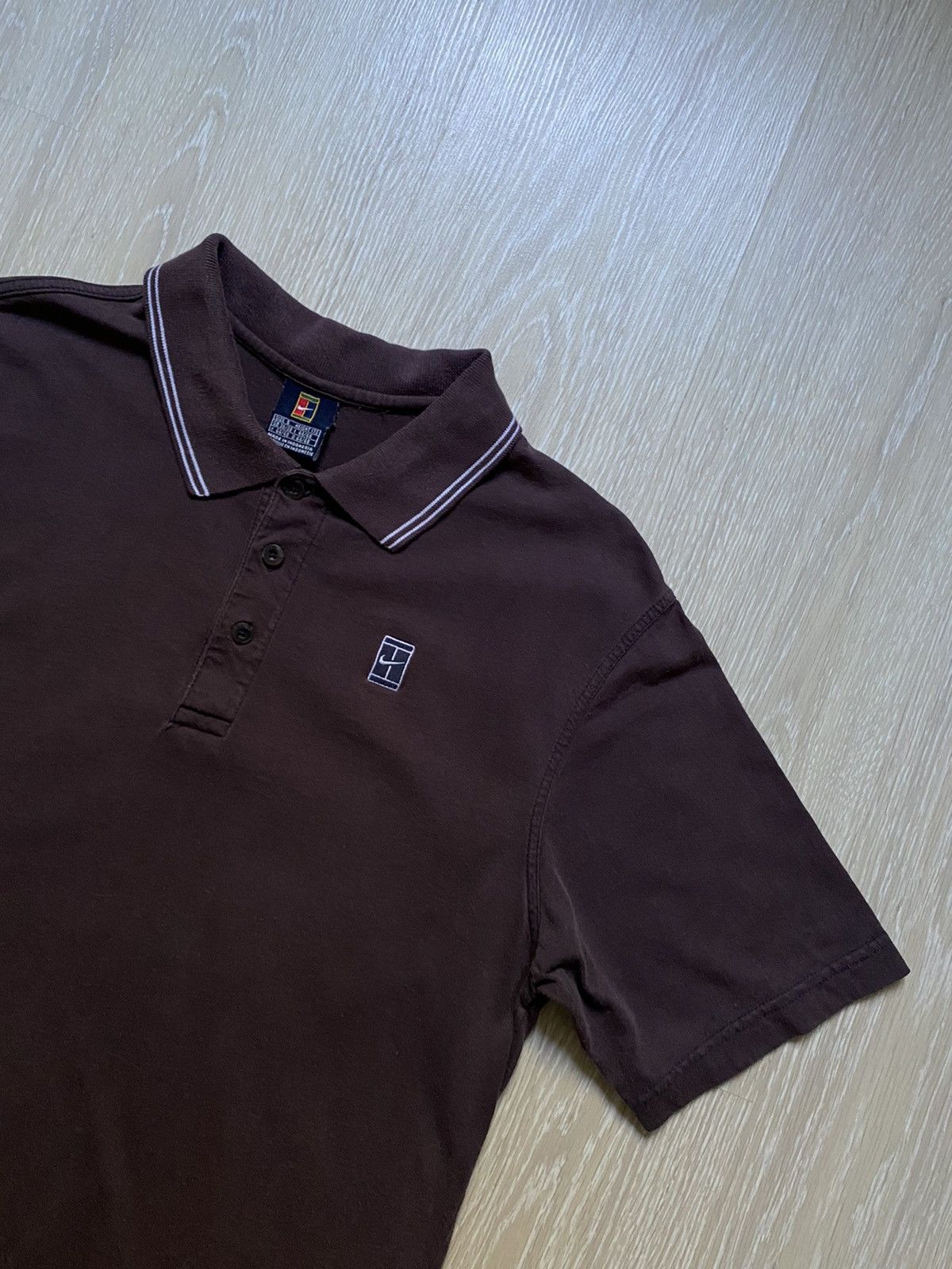 Nike × Vintage Vintage Nike Court Retro Polo Tee Y2K Swoosh Size S Size US S / EU 44-46 / 1 - 2 Thumbnail