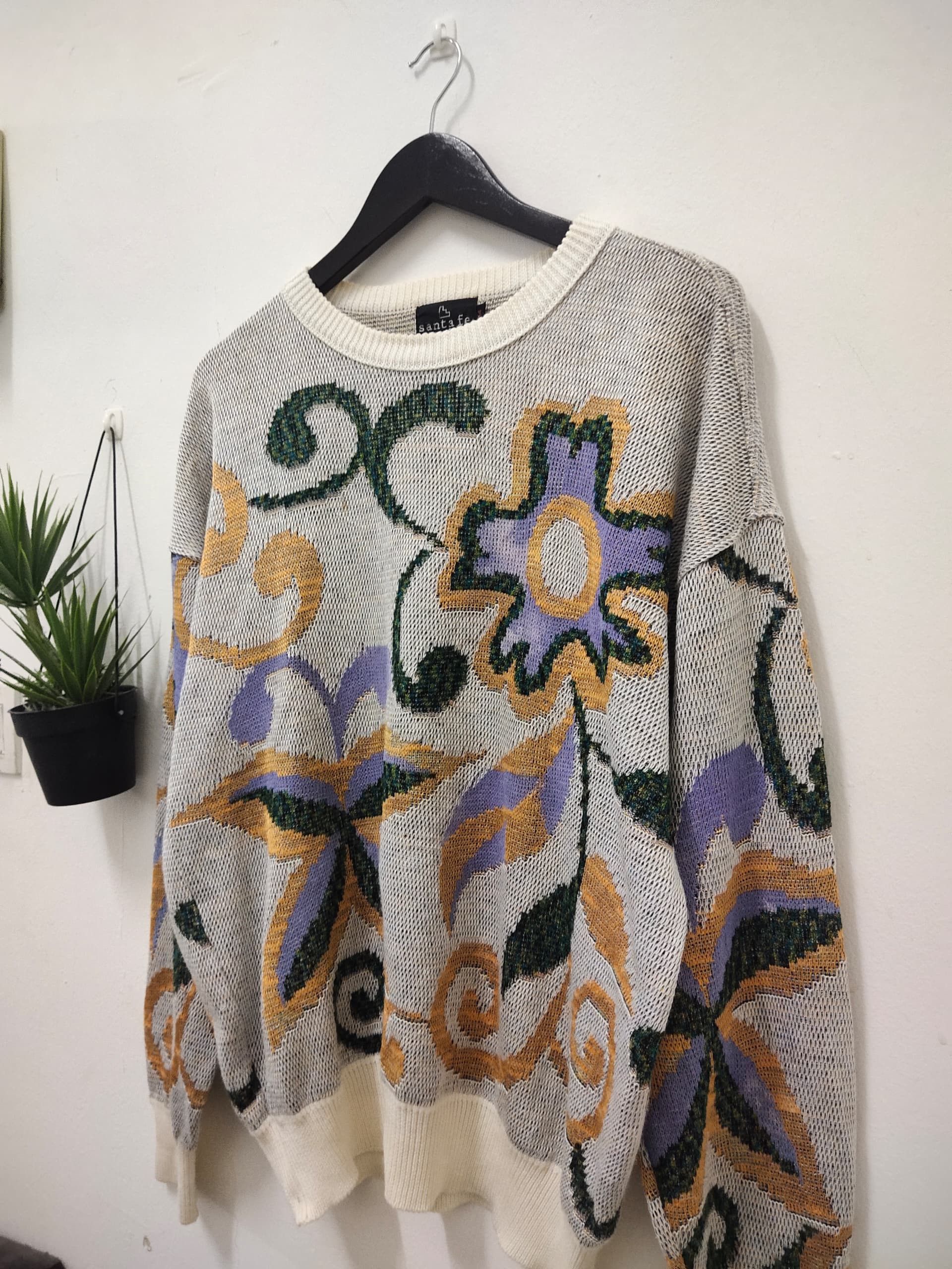 Coogi vintage Floral Motive knitwear like COOGI streetwear Size US L / EU 52-54 / 3 - 3 Thumbnail