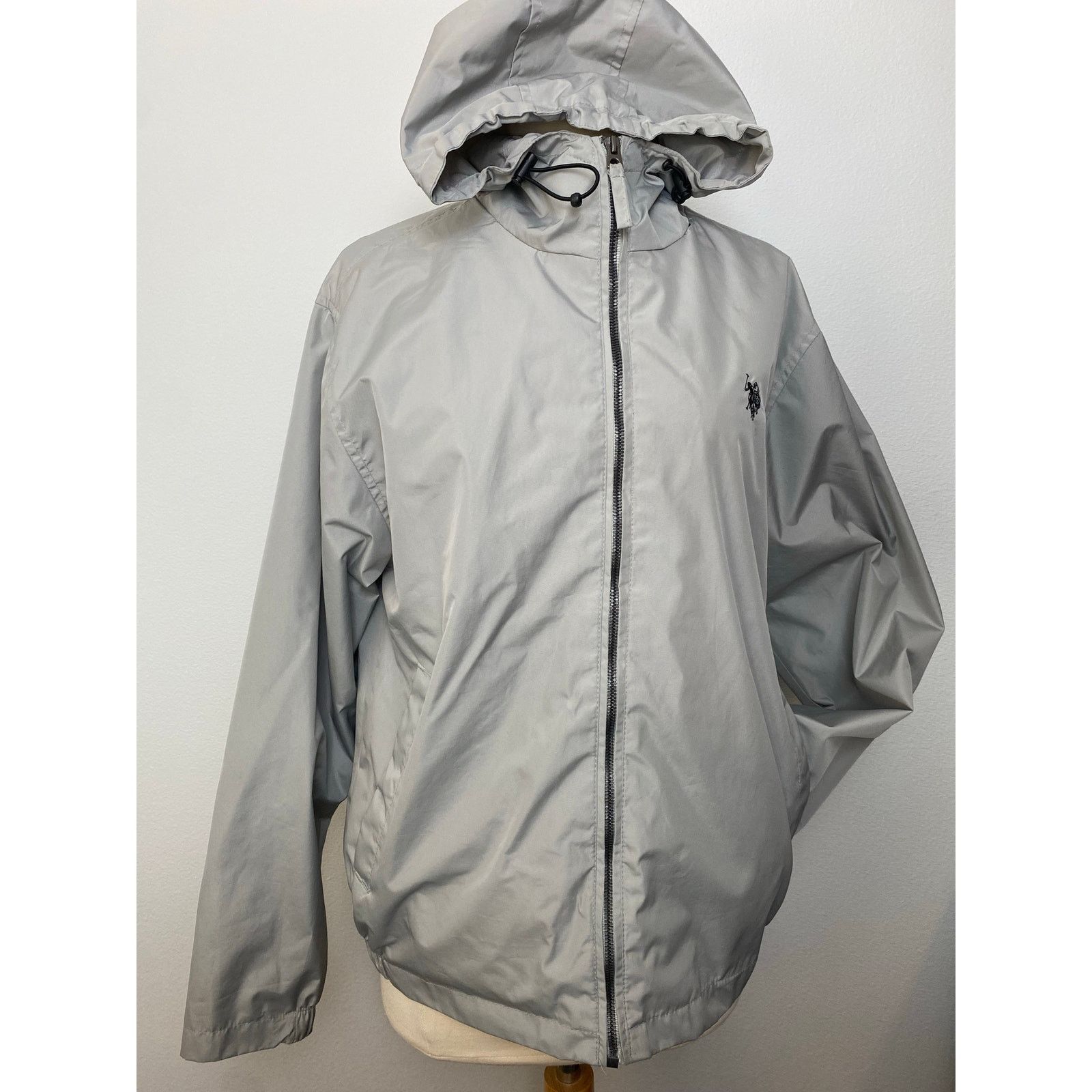 U.S. Polo Assn. US Polo Assn Gray Parka Rain Jacket, Sz Sml Size US S / EU 44-46 / 1 - 1 Thumbnail
