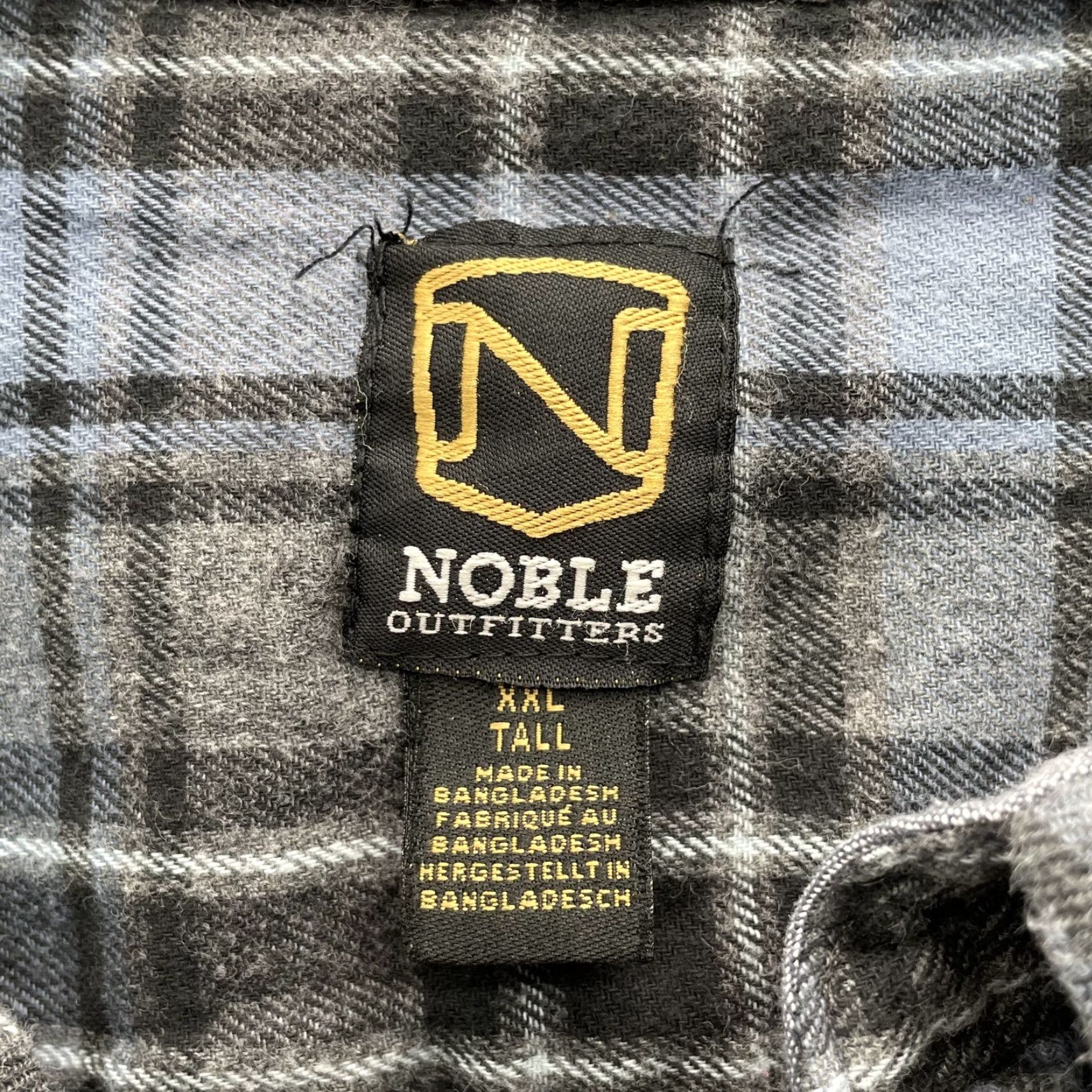Vintage Noble Outfitters Flannel Shirt Men 2XL Tall Outdoor Logger Cabin Workwear Grunge Size US XXL / EU 58 / 5 - 3 Thumbnail