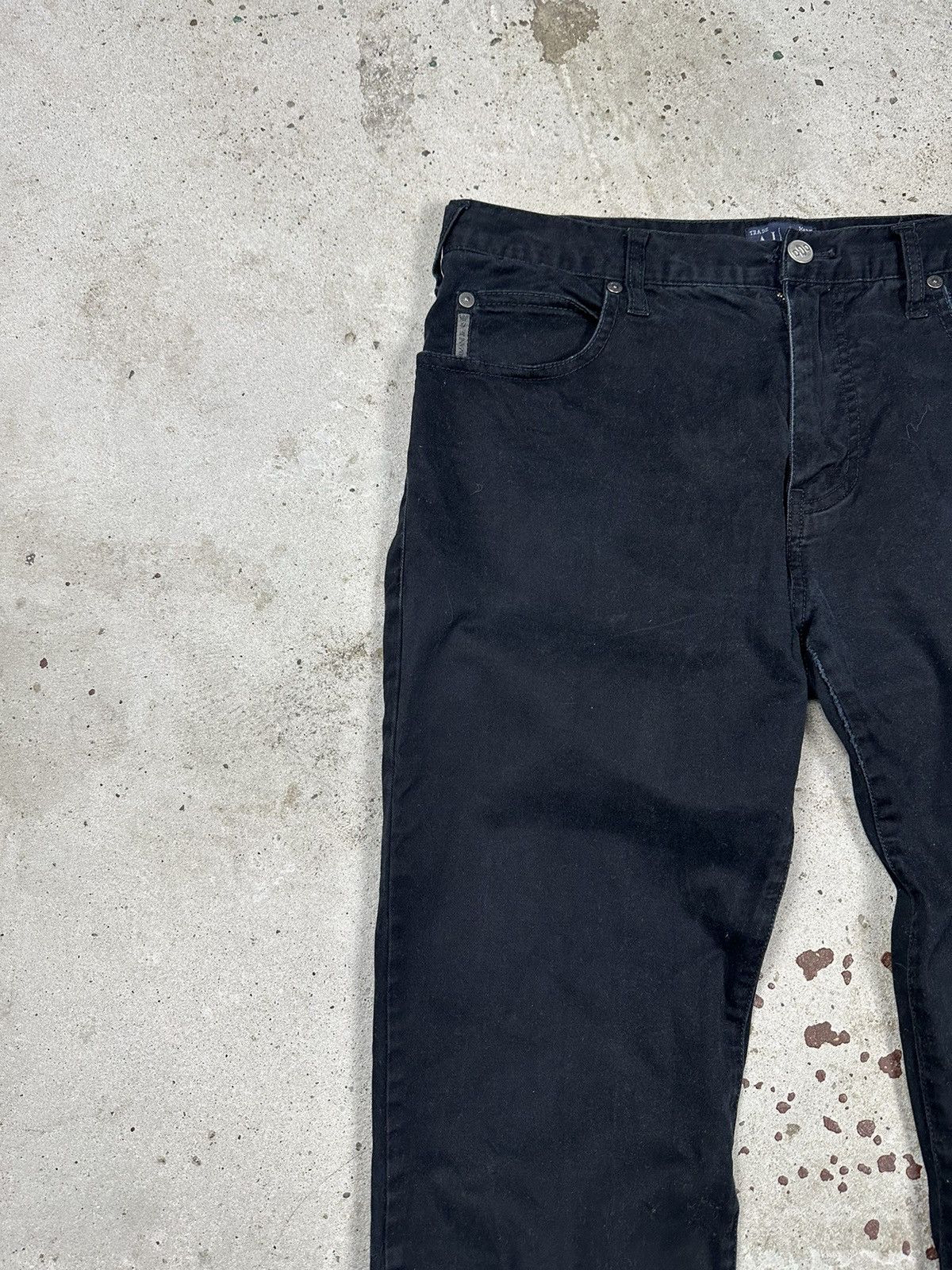 Armani × Giorgio Armani × Vintage Vintage Y2K Armani Jeans Black Pants Size US 31 - 6 Thumbnail