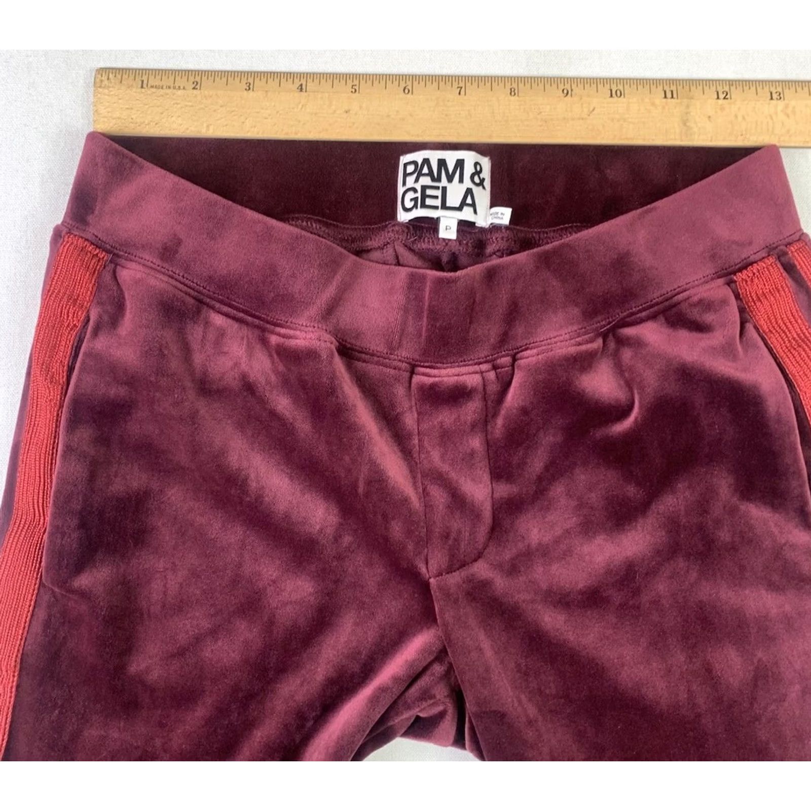Velvet Pam & Gela Velvet Track Suit Red Womens Pants Size 27" / US 4 / IT 40 - 7 Thumbnail