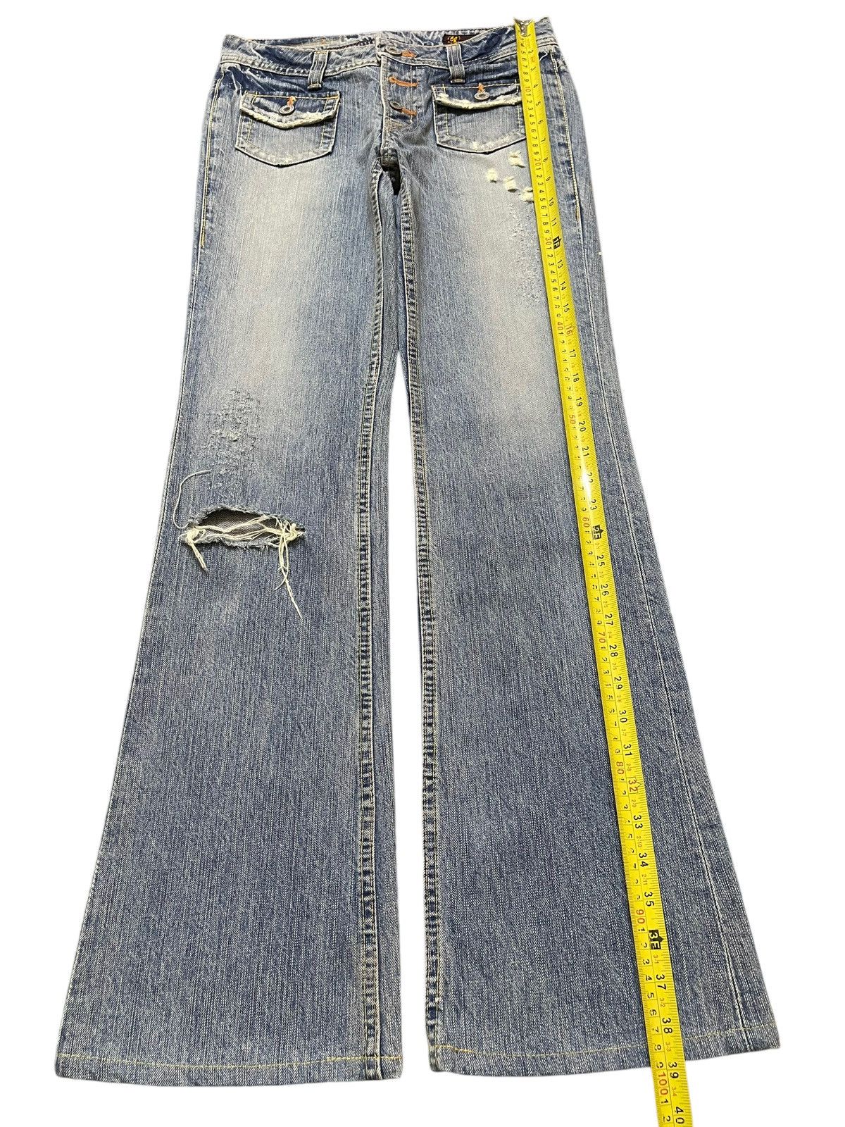 Hysteric Glamour Vintage Japanese Brand Bush Pants Faded Wash Bootcut Jeans Size US 28 / EU 44 - 12 Thumbnail