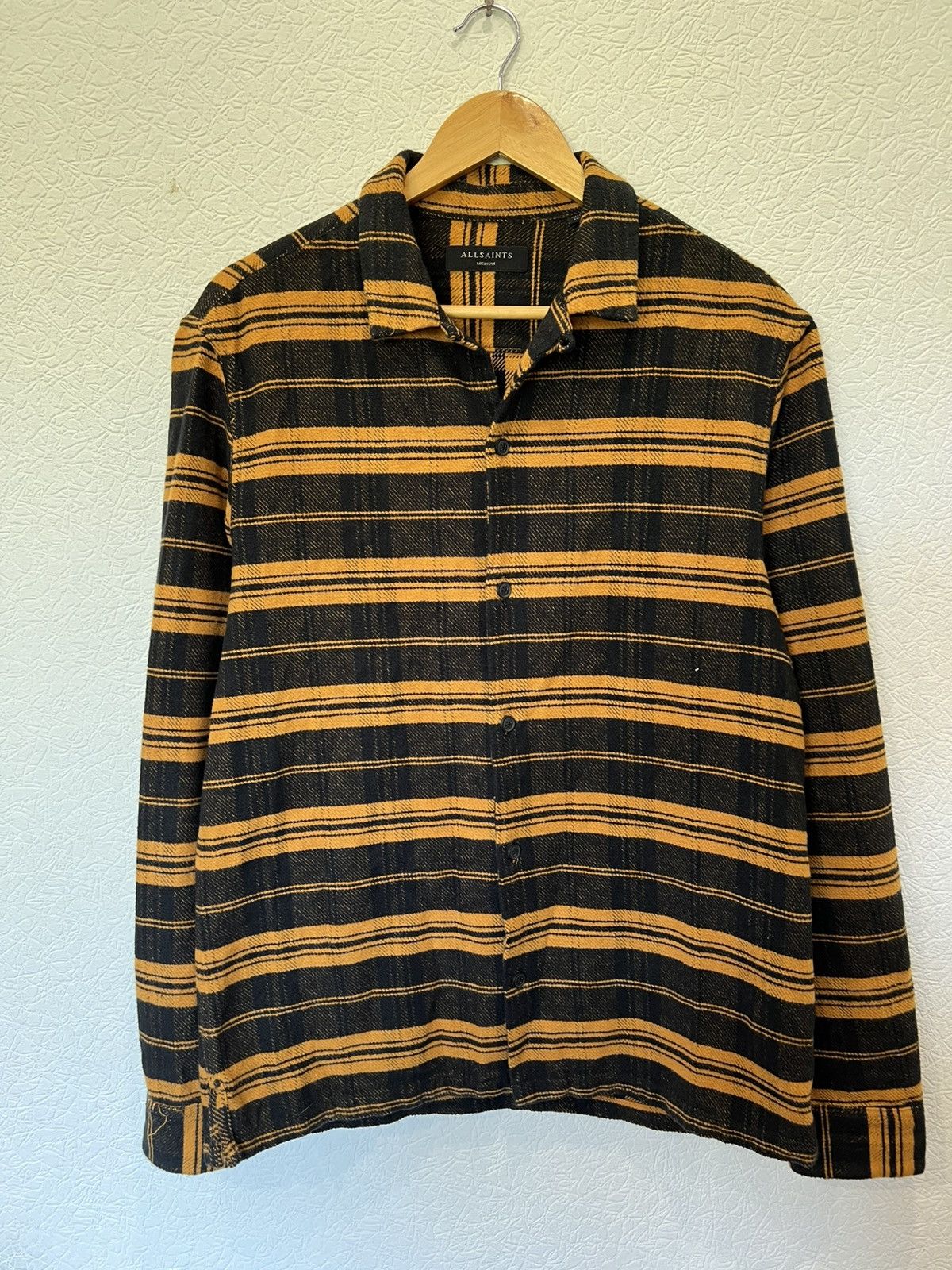Allsaints Allsaints Button Up Shirt Overshot Striped Size US M / EU 48-50 / 2 - 1 Thumbnail