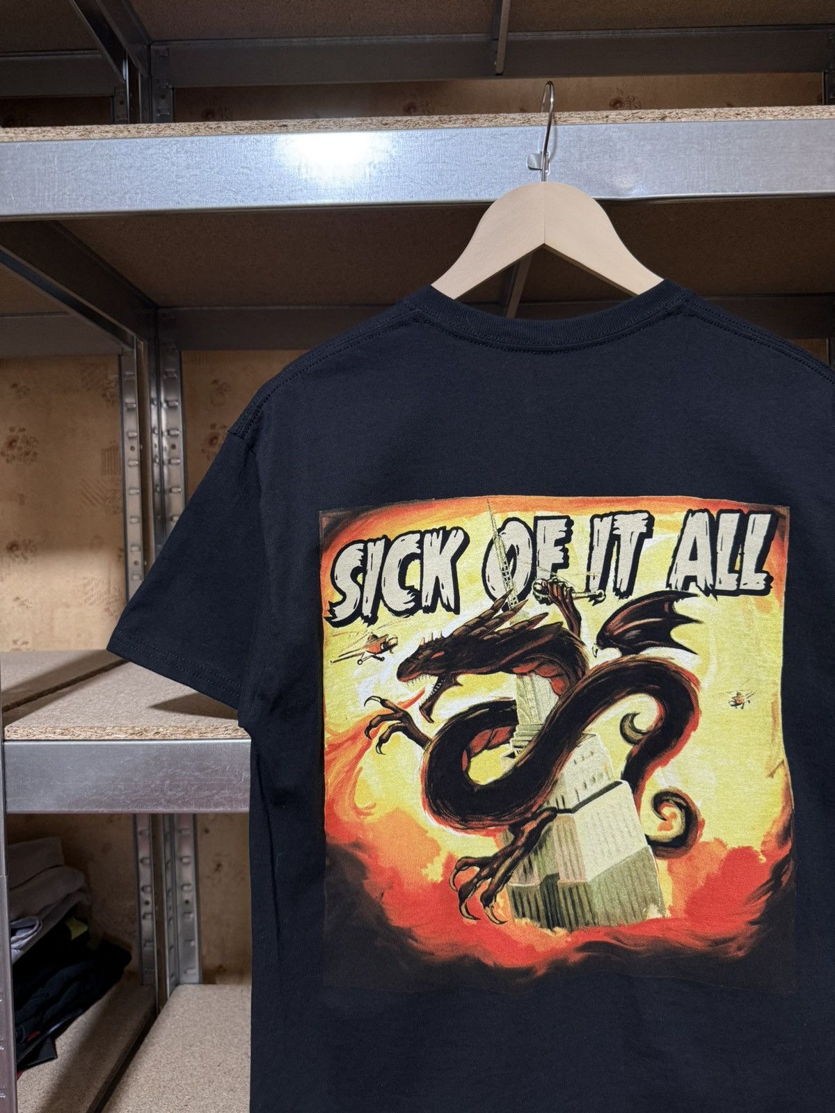 Band Tees × Vintage Vintage Sick Of It All Wake The Sleeping Dragon T-Shirt 2018 Size US S / EU 44-46 / 1 - 3 Thumbnail