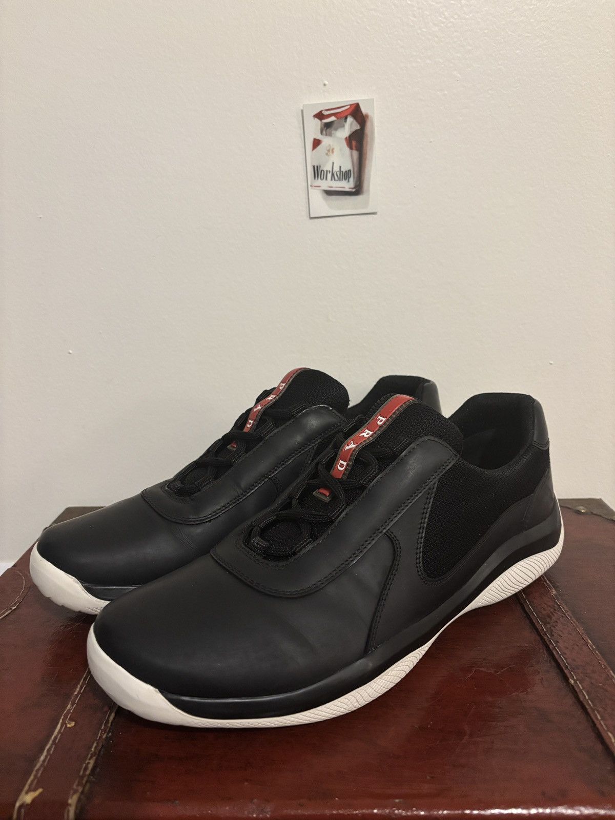 Prada Prada Black and White Americas Cups Size US 8.5 / EU 41-42 - 1 Thumbnail