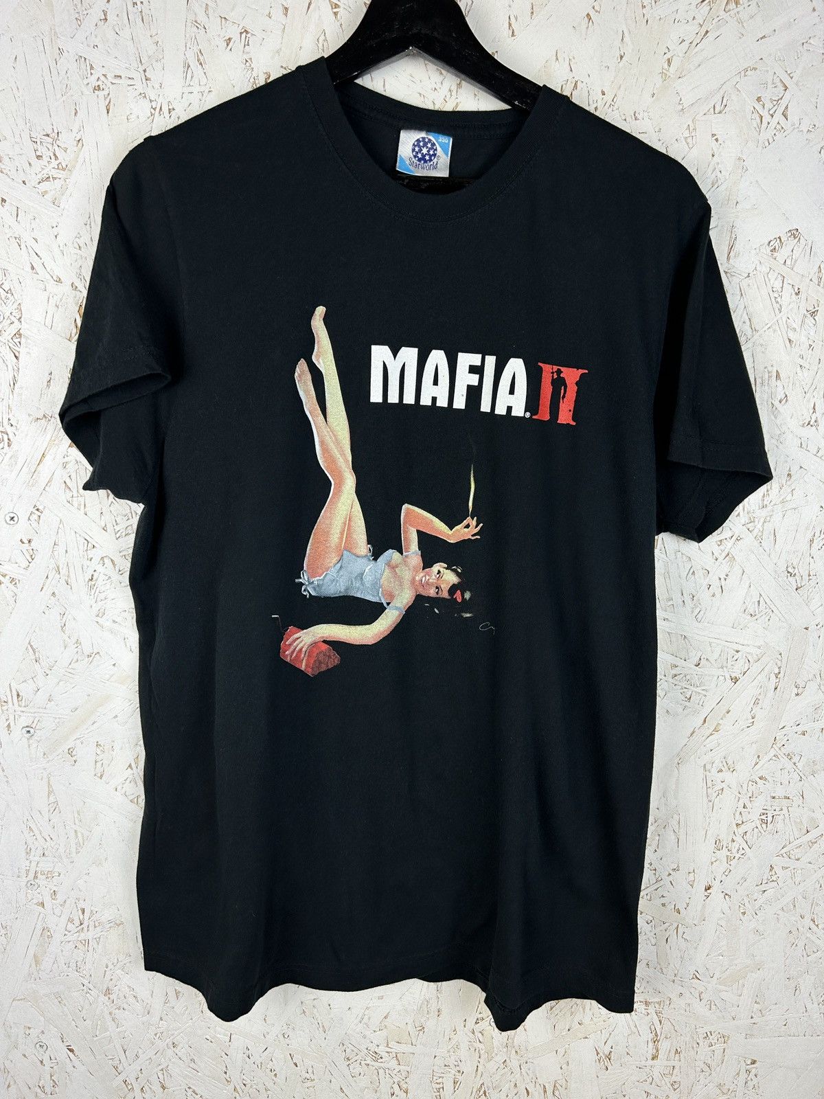 Vintage 00s Vintage Mafia 2 Game Promo 2007 T-Shirt 2K Black ~M Size US L / EU 52-54 / 3 - 1 Thumbnail