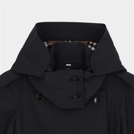 Burberry o1w1db10426 Trench Coat in Black Size S / US 4 / IT 40 - 4 Thumbnail