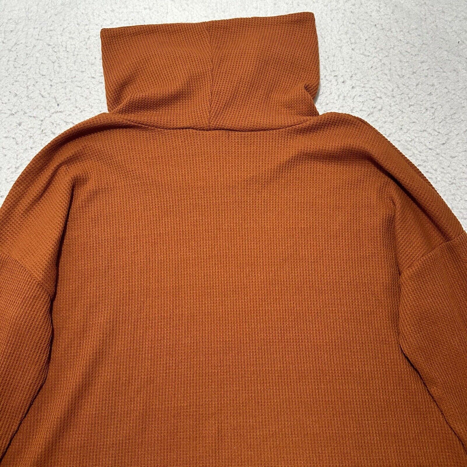 Other LuLaRoe Medium Burnt Orange Cowlneck Waffle Knit Sweater Size M / US 6-8 / IT 42-44 - 12 Thumbnail
