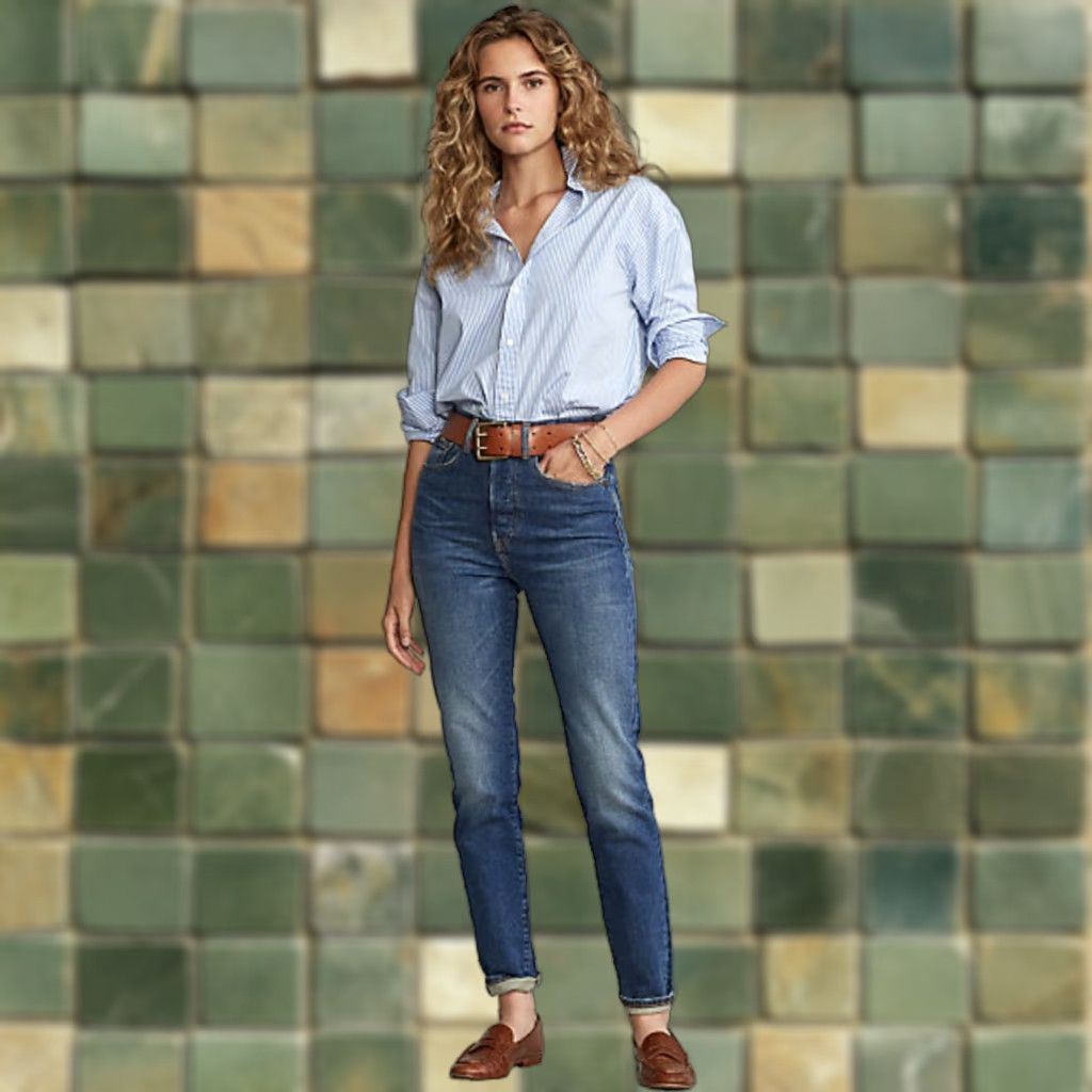 Polo Ralph Lauren VINTAGE Polo Ralph Lauren Callen High Rise Slim Jeans Women's Size 26 Button Fly M6J Size 26" / US 2 / IT 38 - 1 Thumbnail