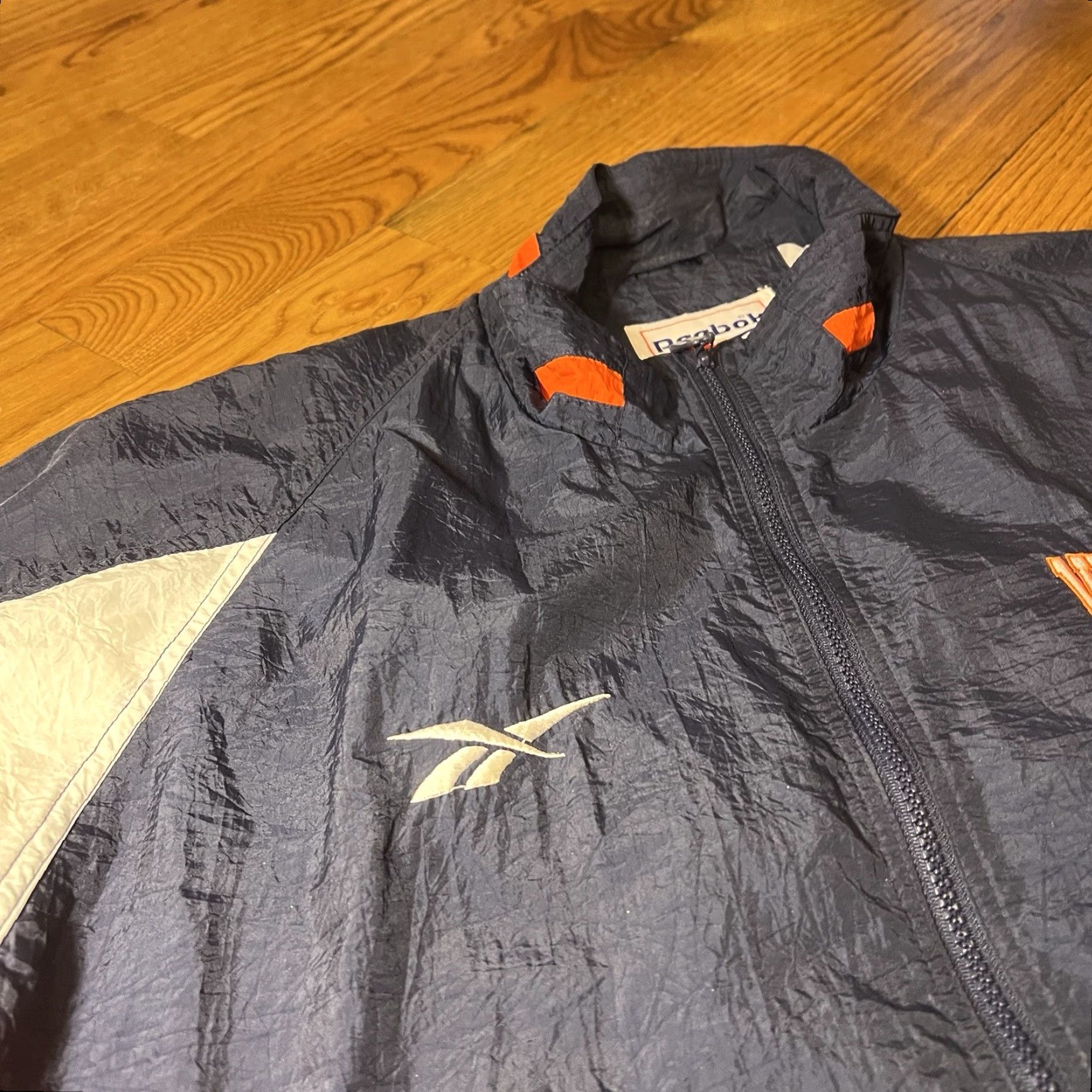 Reebok VINTAGE Reebok Windbreaker Jacket Men XL Blue 90s Logo Nylon Summer Spring Fall Sports Size US XL / EU 56 / 4 - 3 Thumbnail