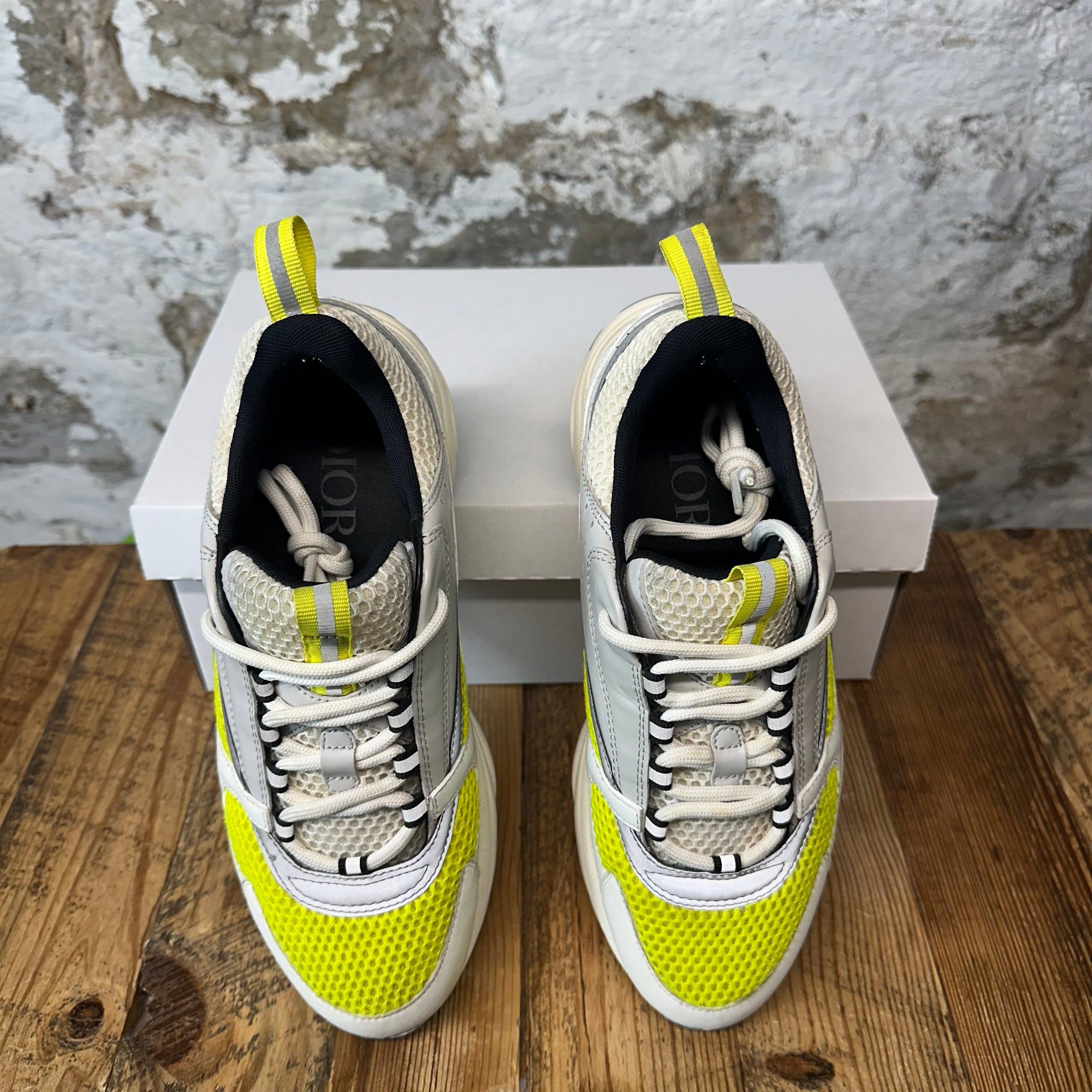 Dior Dior B22 Grey Yellow White Sneaker Sz 8 (41) Size US 8 / EU 41 - 3 Thumbnail