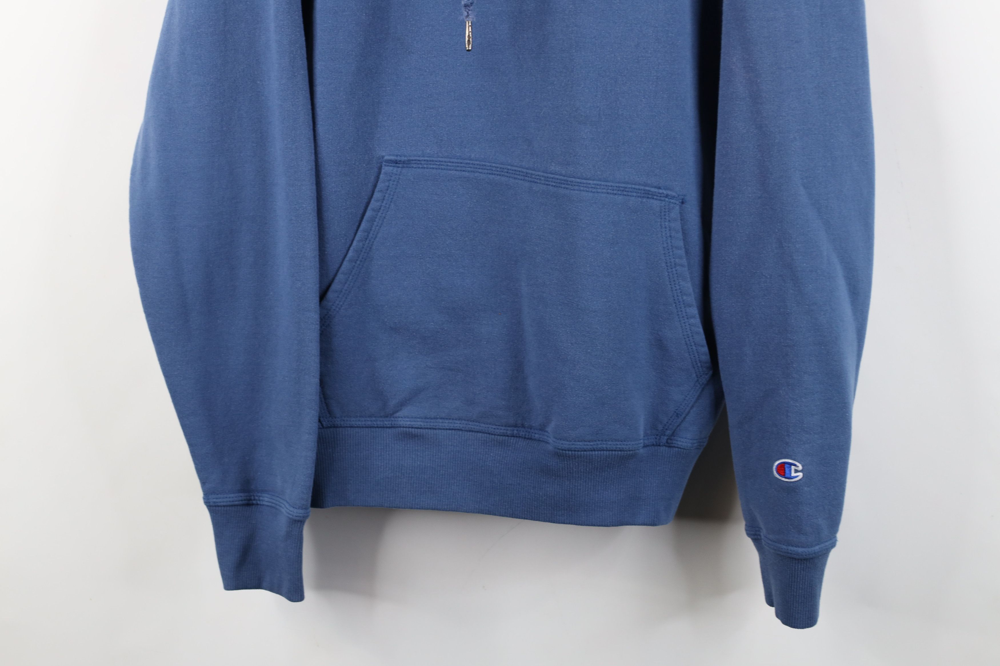 Champion Vintage Champion Faded Monochrome Hoodie Sweatshirt Blue Size US M / EU 48-50 / 2 - 3 Thumbnail
