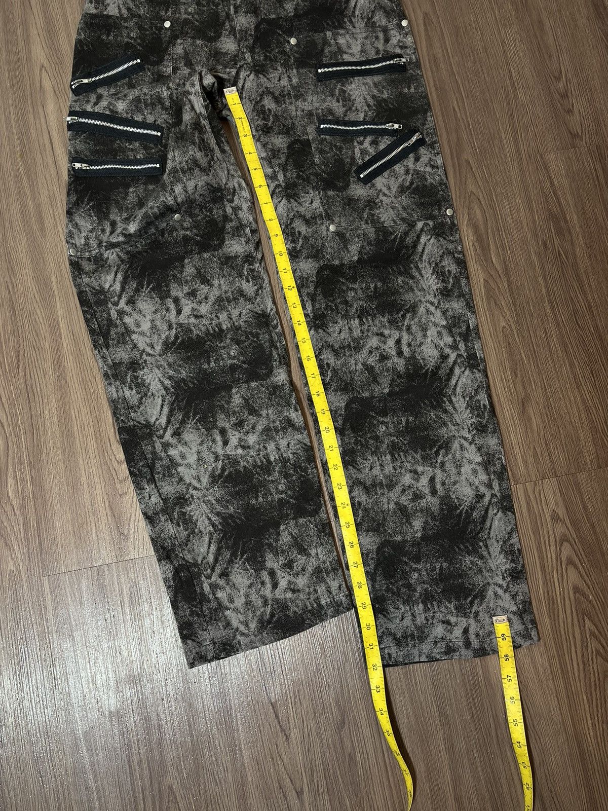 If Six Was Nine × Japanese Brand × Seditionaries Japanese Slash Number Punk Multizipper Washed Pants Size US 30 / EU 46 - 16 Thumbnail