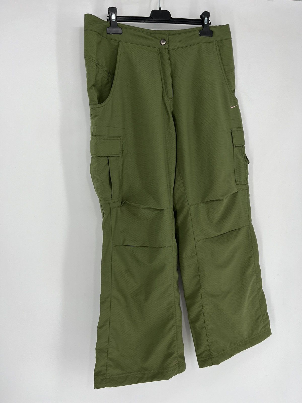 Nike × Vintage Vintage Y2K Nike Nylon Drill Track Pants NikeFit Size US 32 / EU 48 - 2 Thumbnail